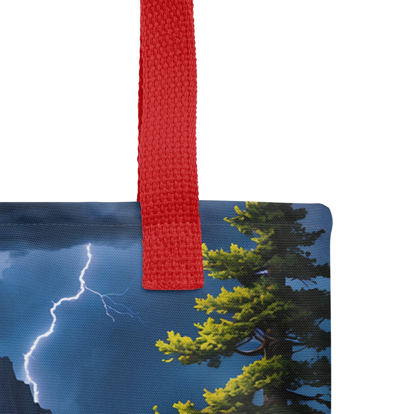 Lightning Over The Mountains III Tote Bag - Tote Bags - Discovery Co.