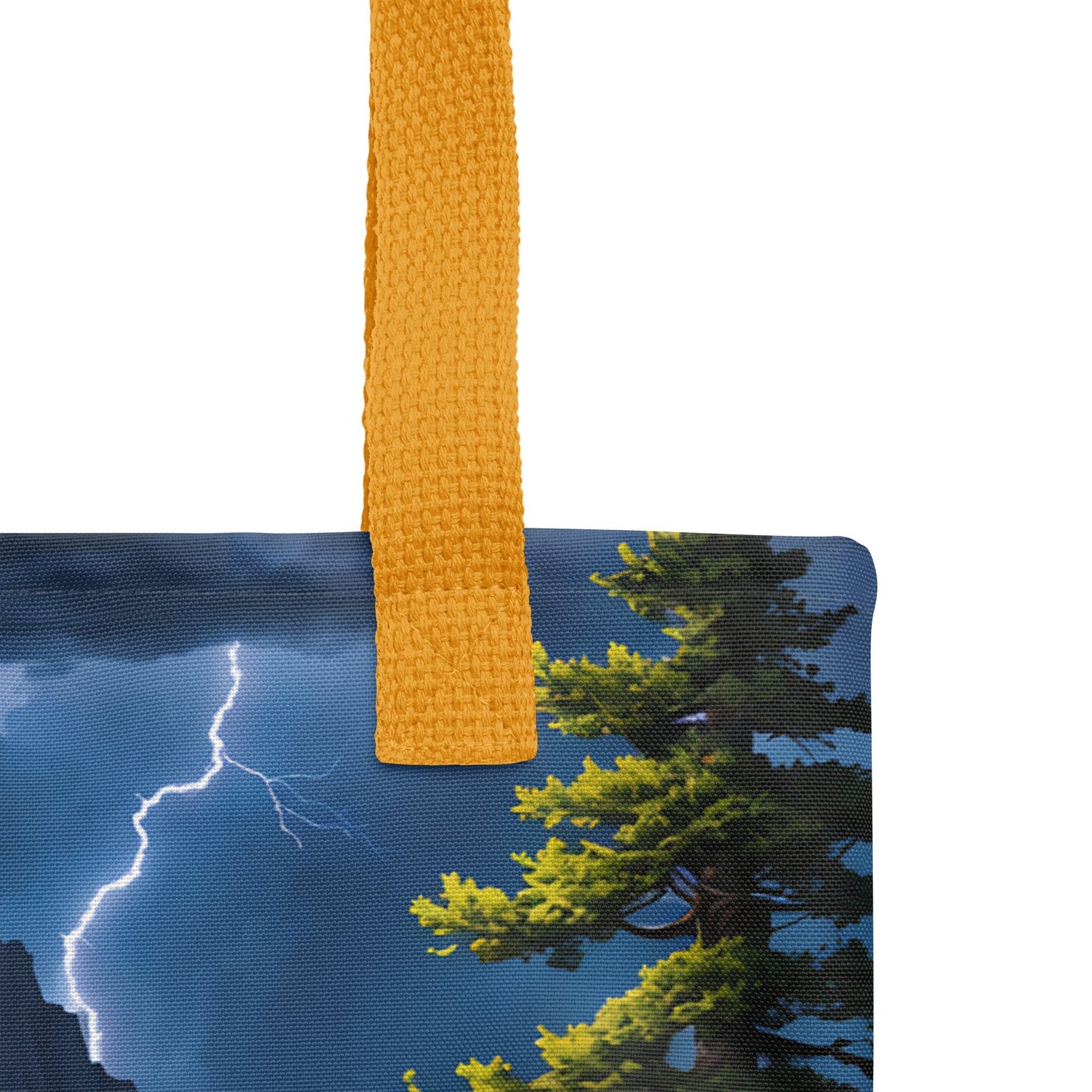 Lightning Over The Mountains III Tote Bag - Tote Bags - Discovery Co.