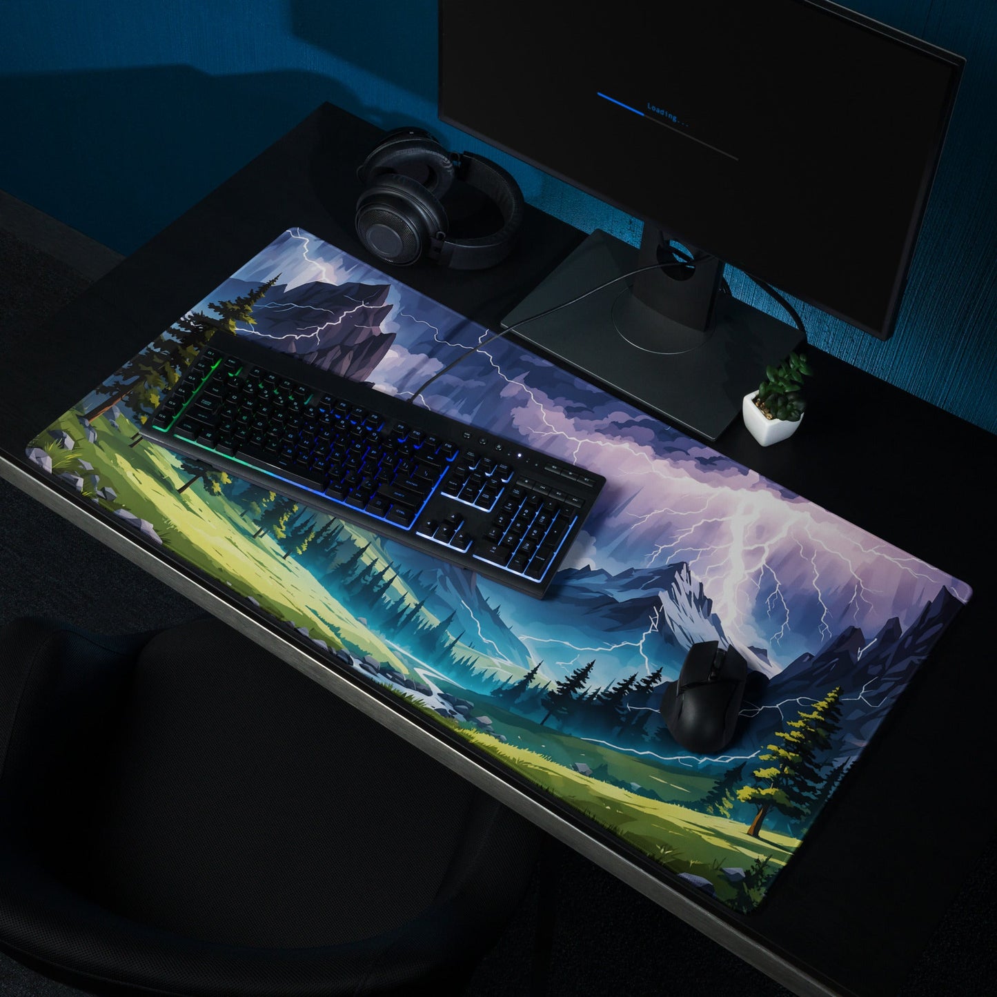 Lightning Over The Mountains IV Gaming Mouse Pad - Mouse Pads - Discovery Co.