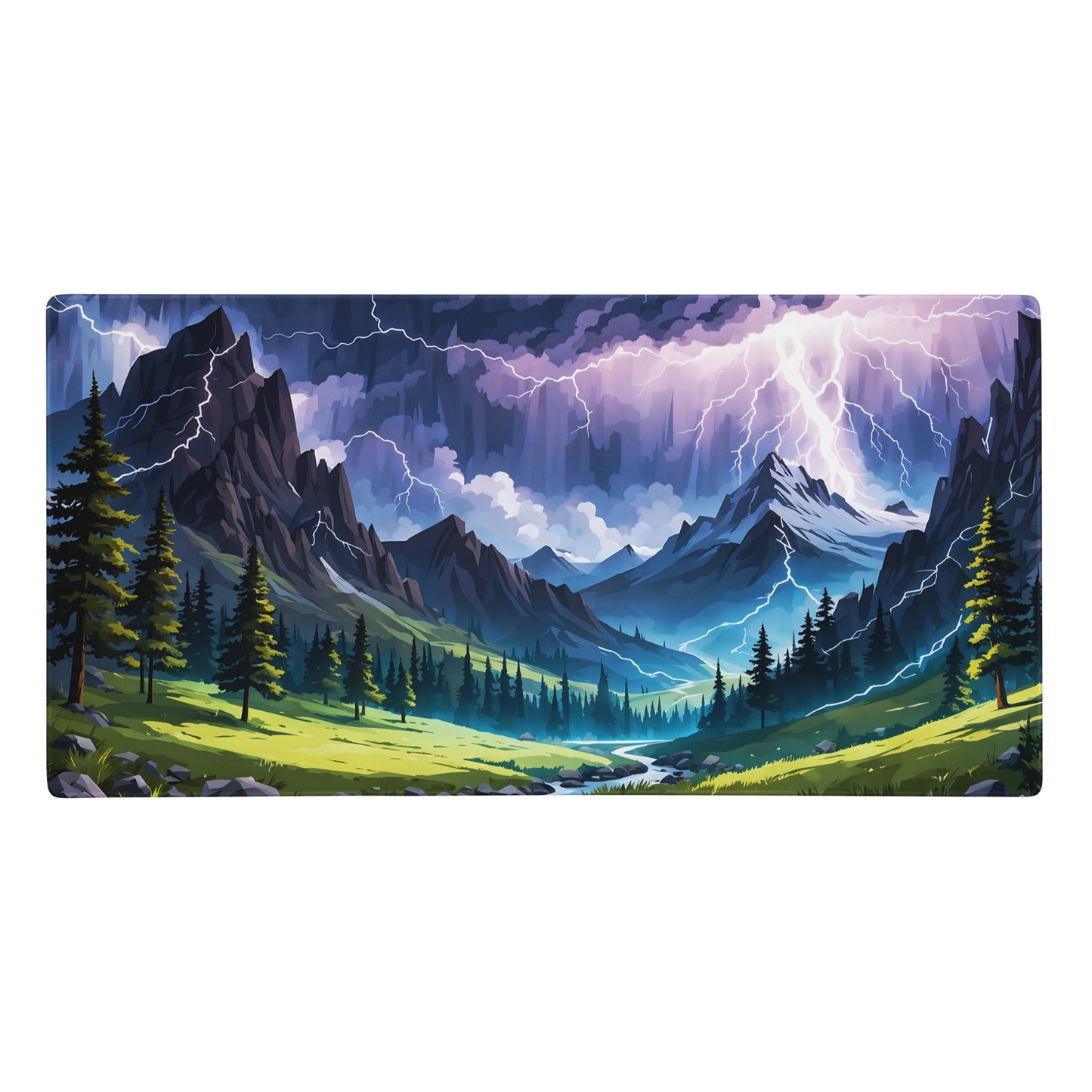 Lightning Over The Mountains IV Gaming Mouse Pad - Mouse Pads - Discovery Co.