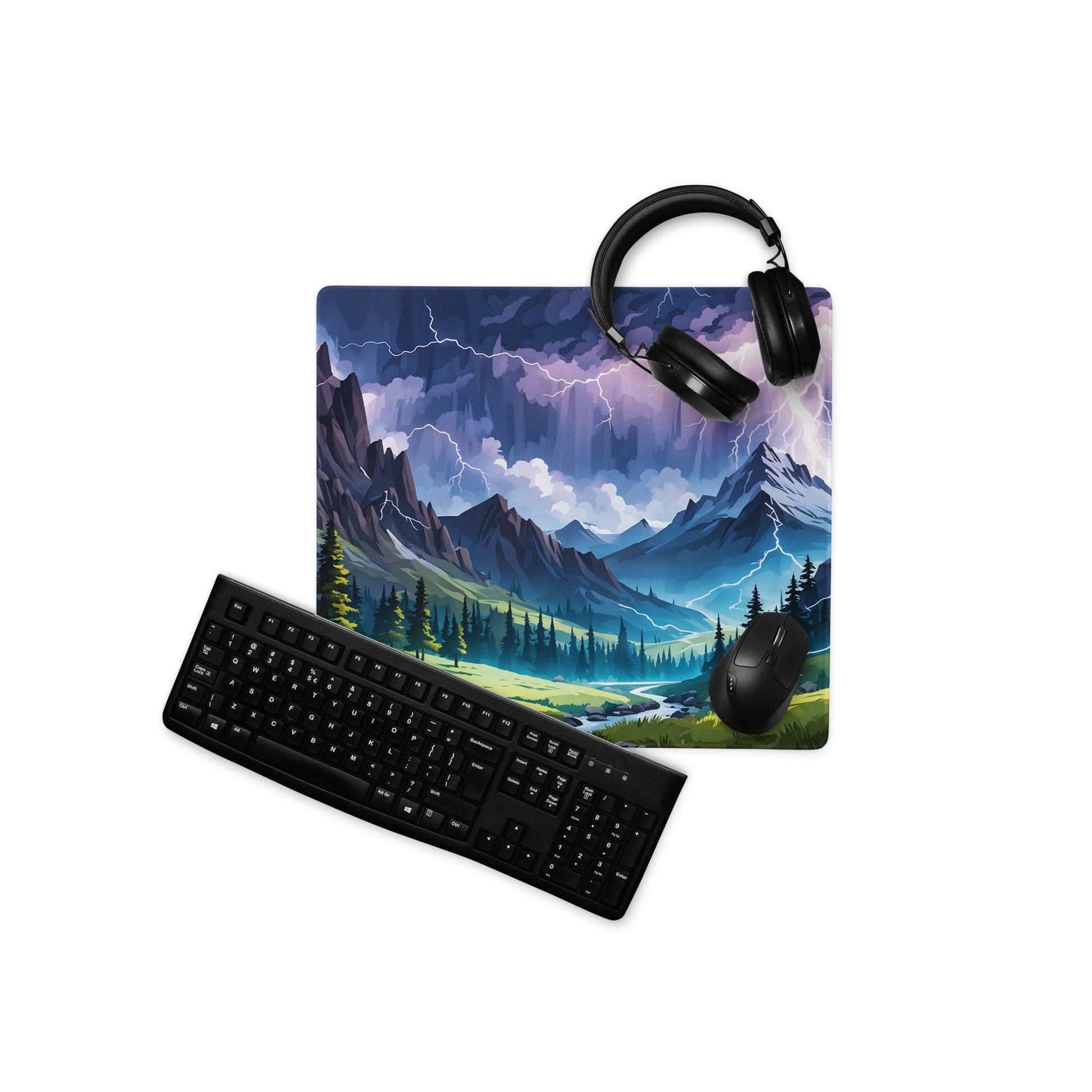 Lightning Over The Mountains IV Gaming Mouse Pad - Mouse Pads - Discovery Co.