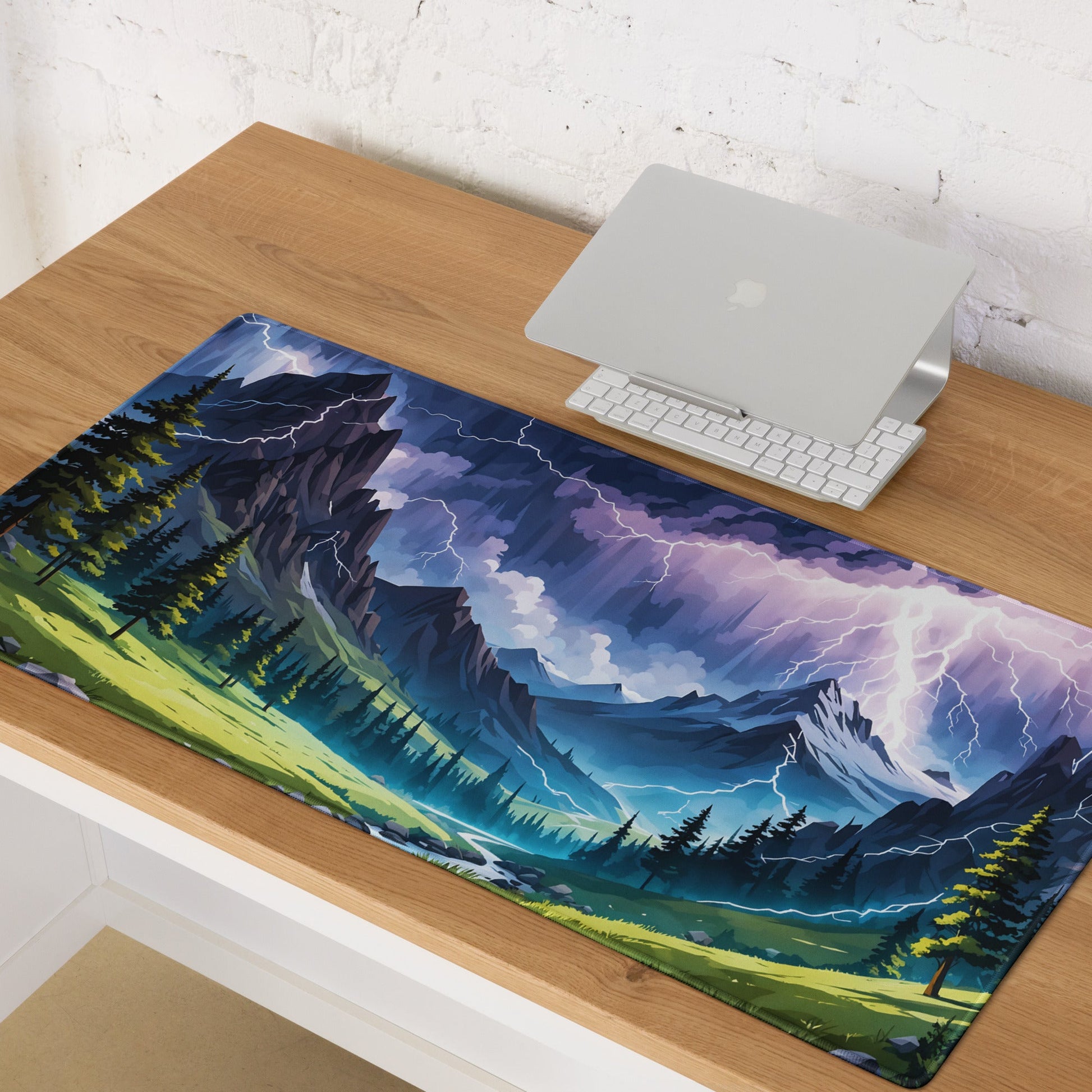 Lightning Over The Mountains IV Gaming Mouse Pad - Mouse Pads - Discovery Co.