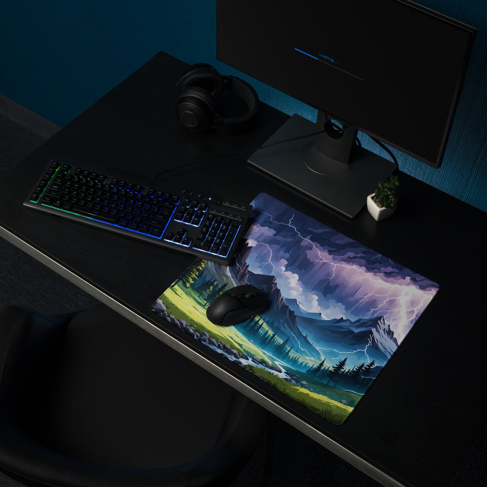 Lightning Over The Mountains IV Gaming Mouse Pad - Mouse Pads - Discovery Co.