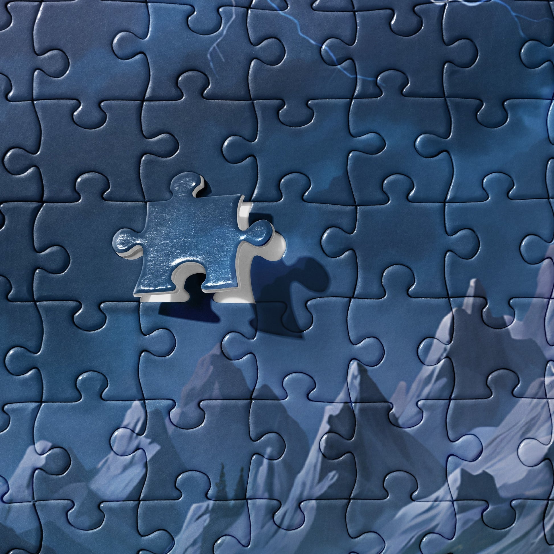 Lightning Over The Mountains Jigsaw Puzzle - Puzzle - Discovery Co.