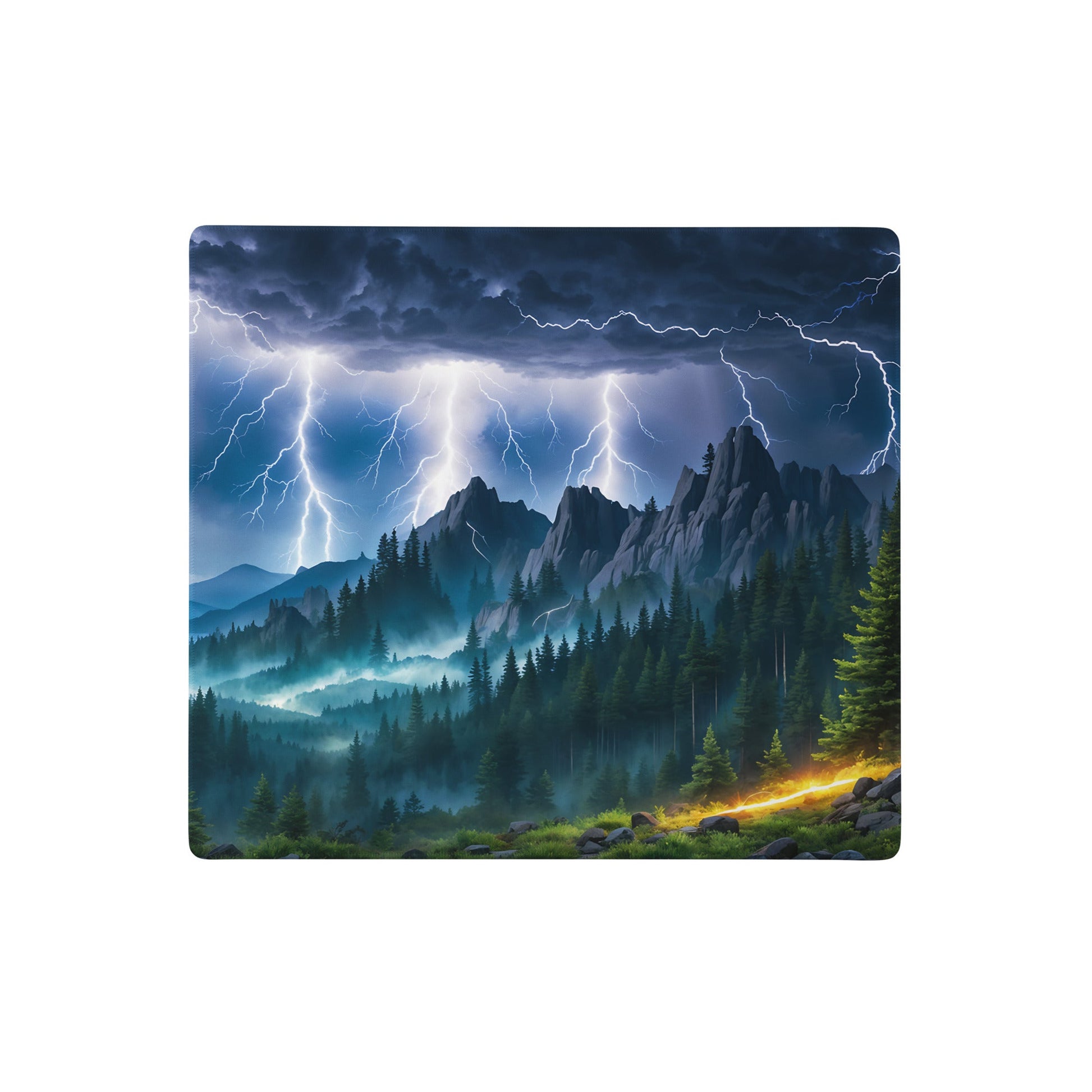 Lightning Over The Mountains V Gaming Mouse Pad - Mouse Pads - Discovery Co.