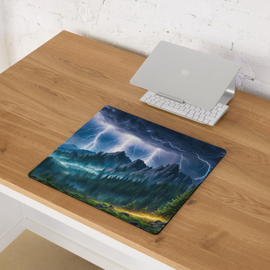 Lightning Over The Mountains V Gaming Mouse Pad - Mouse Pads - Discovery Co.