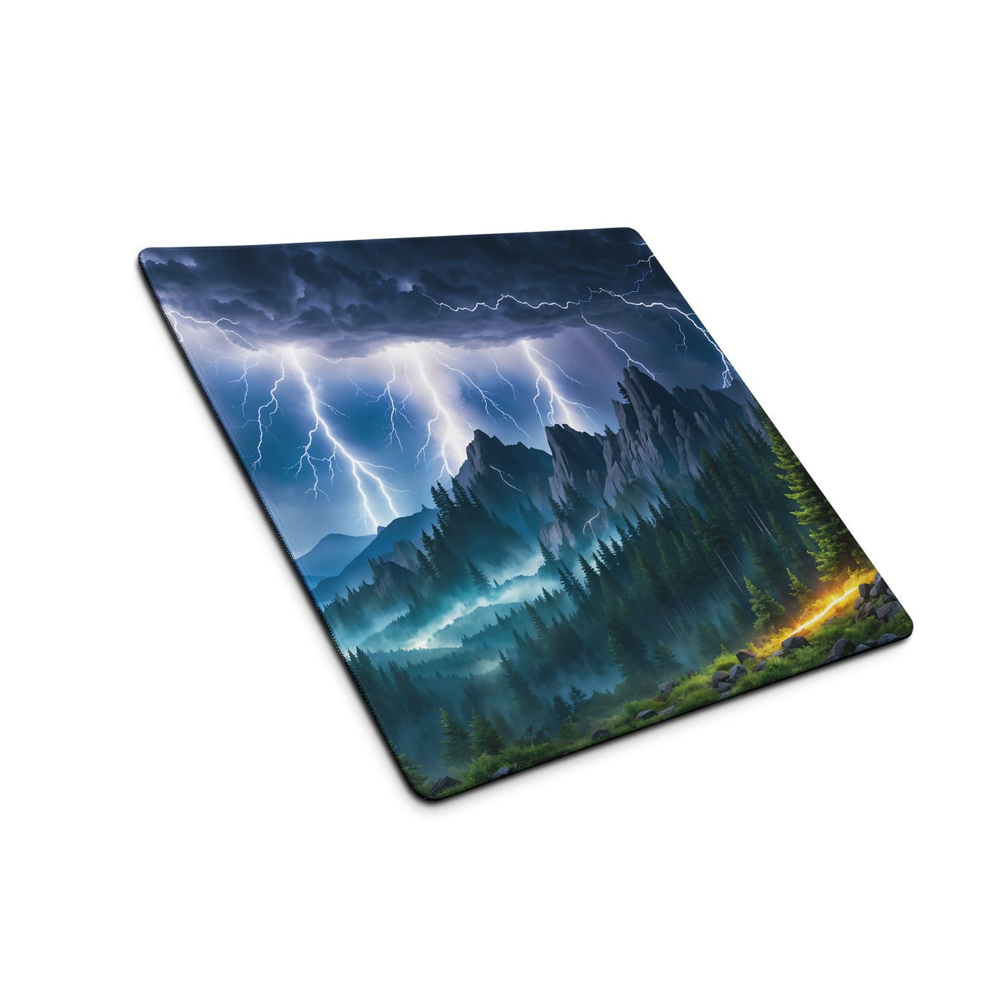 Lightning Over The Mountains V Gaming Mouse Pad - Mouse Pads - Discovery Co.