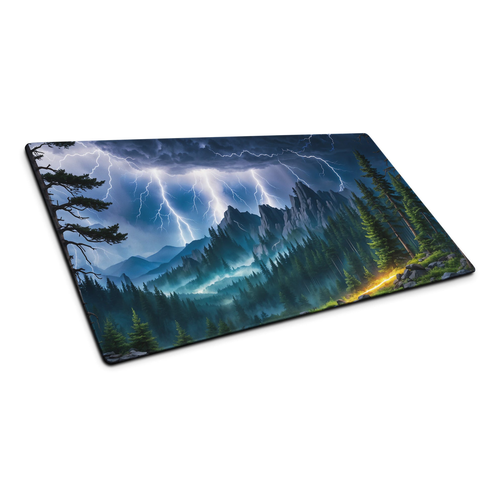 Lightning Over The Mountains V Gaming Mouse Pad - Mouse Pads - Discovery Co.