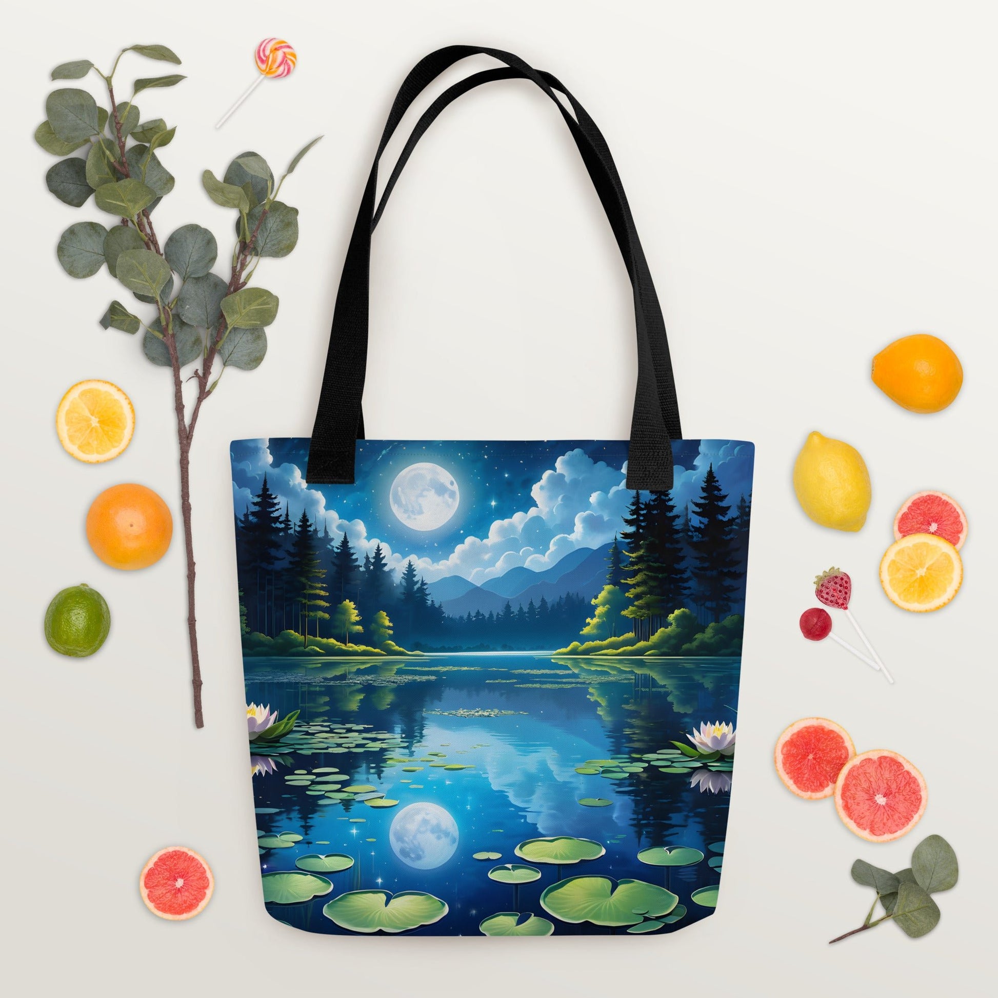 Lily Pads On The Lake Tote Bag - Tote Bags - Discovery Co.