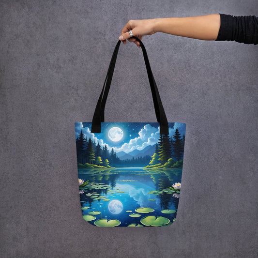 Lily Pads On The Lake Tote Bag - Tote Bags - Discovery Co.