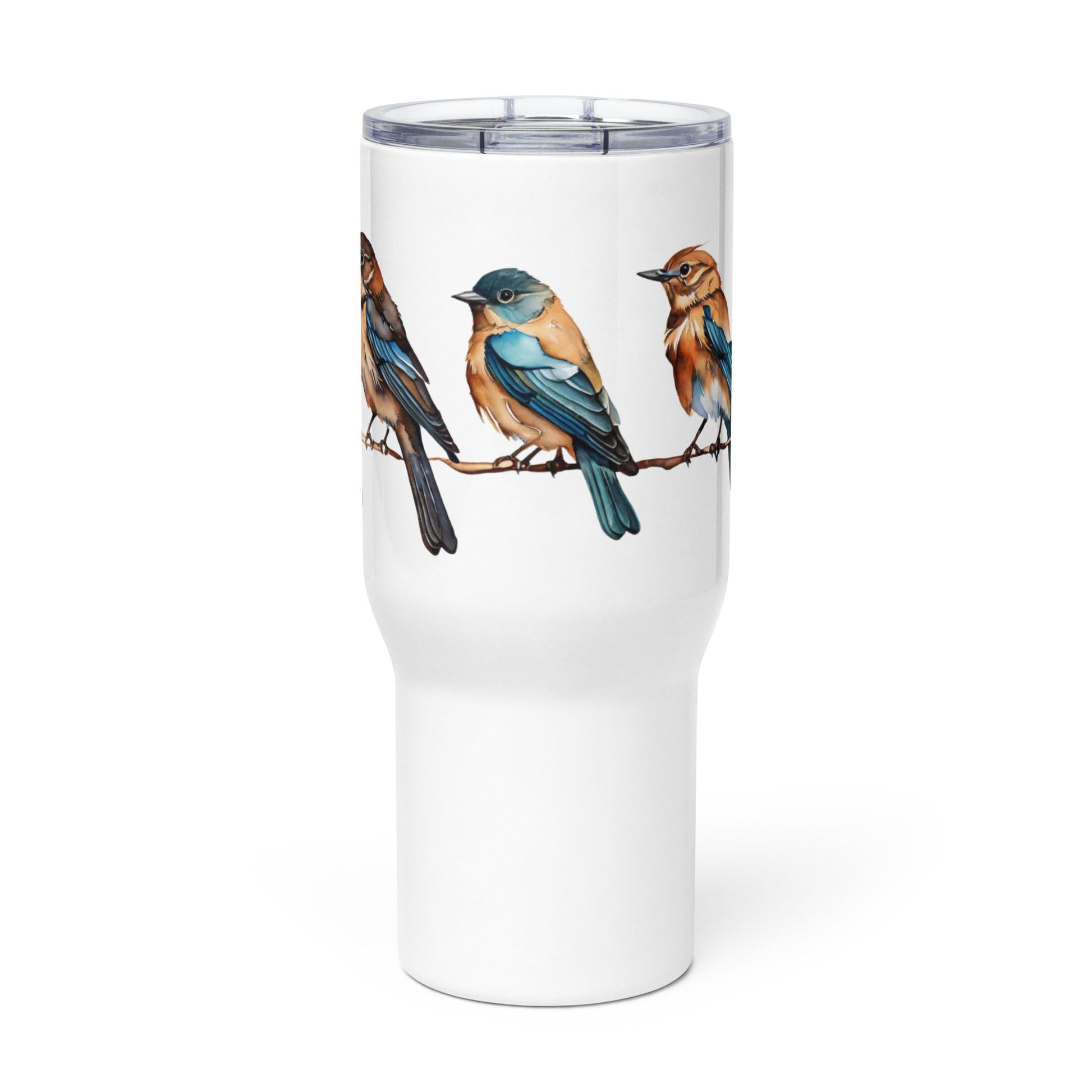 Line of Birds Watercolor Art Stainless Steel Travel Mug - Travel Mug - Discovery Co.