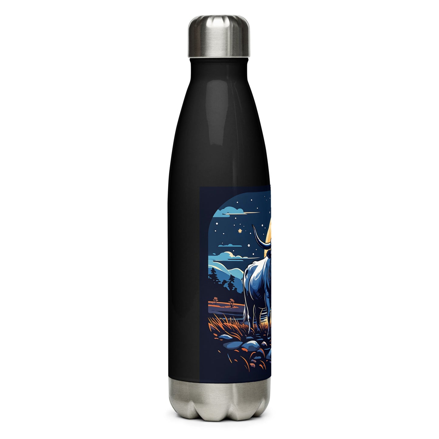 Longhorn Stainless Steel Water Bottle - Stainless Steel Water Bottle - Discovery Co.