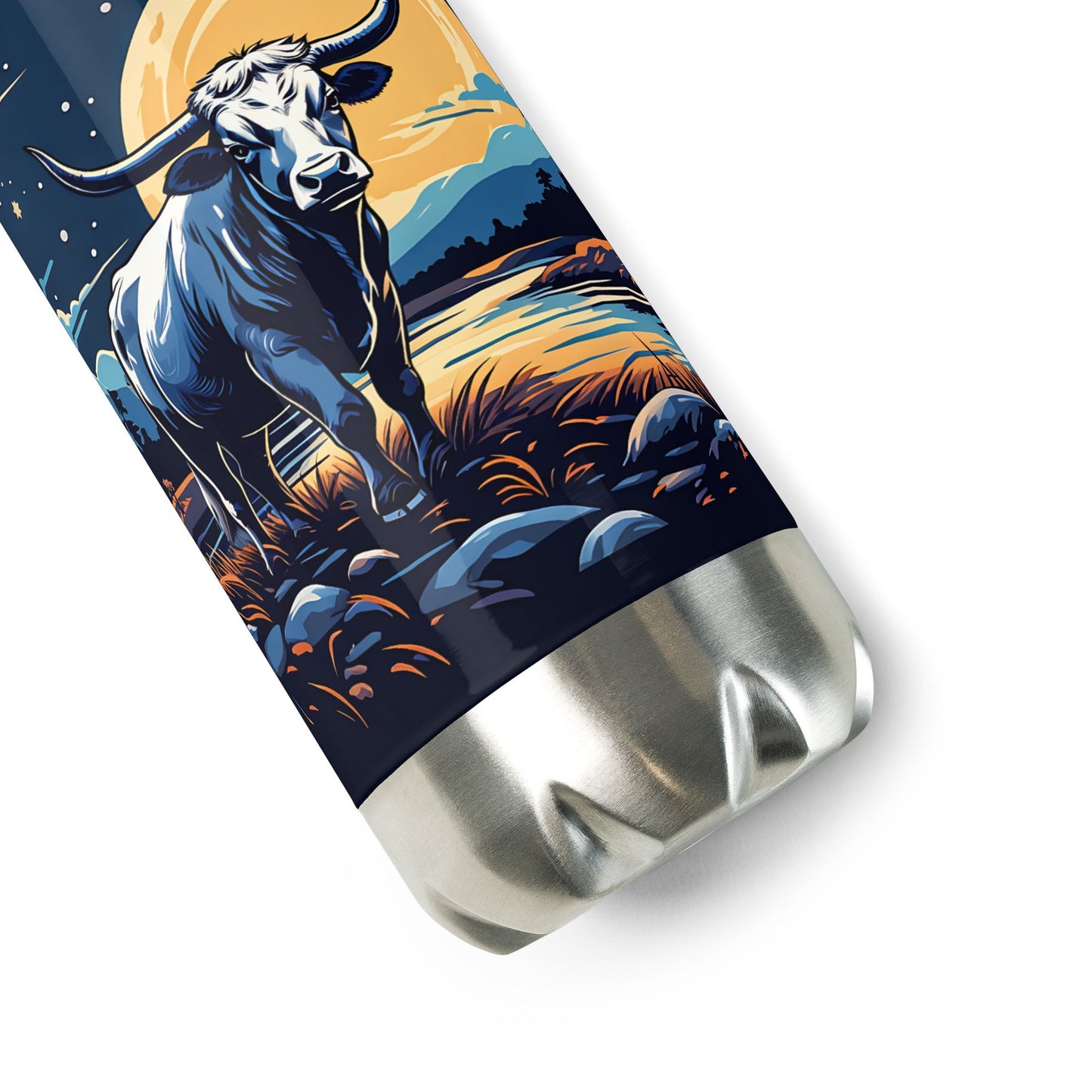 Longhorn Stainless Steel Water Bottle - Stainless Steel Water Bottle - Discovery Co.