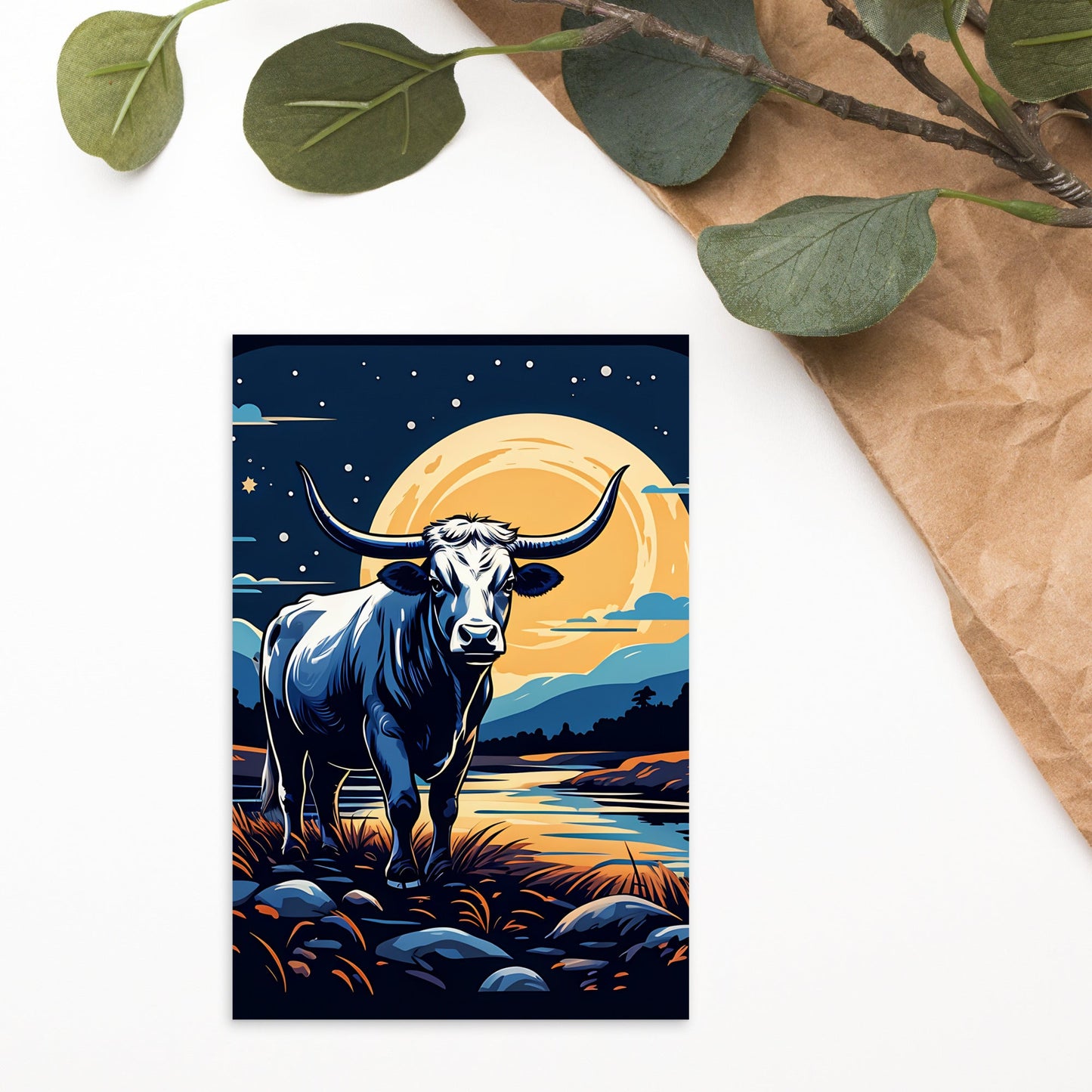 Longhorn Standard Postcard - Post Cards - Discovery Co.