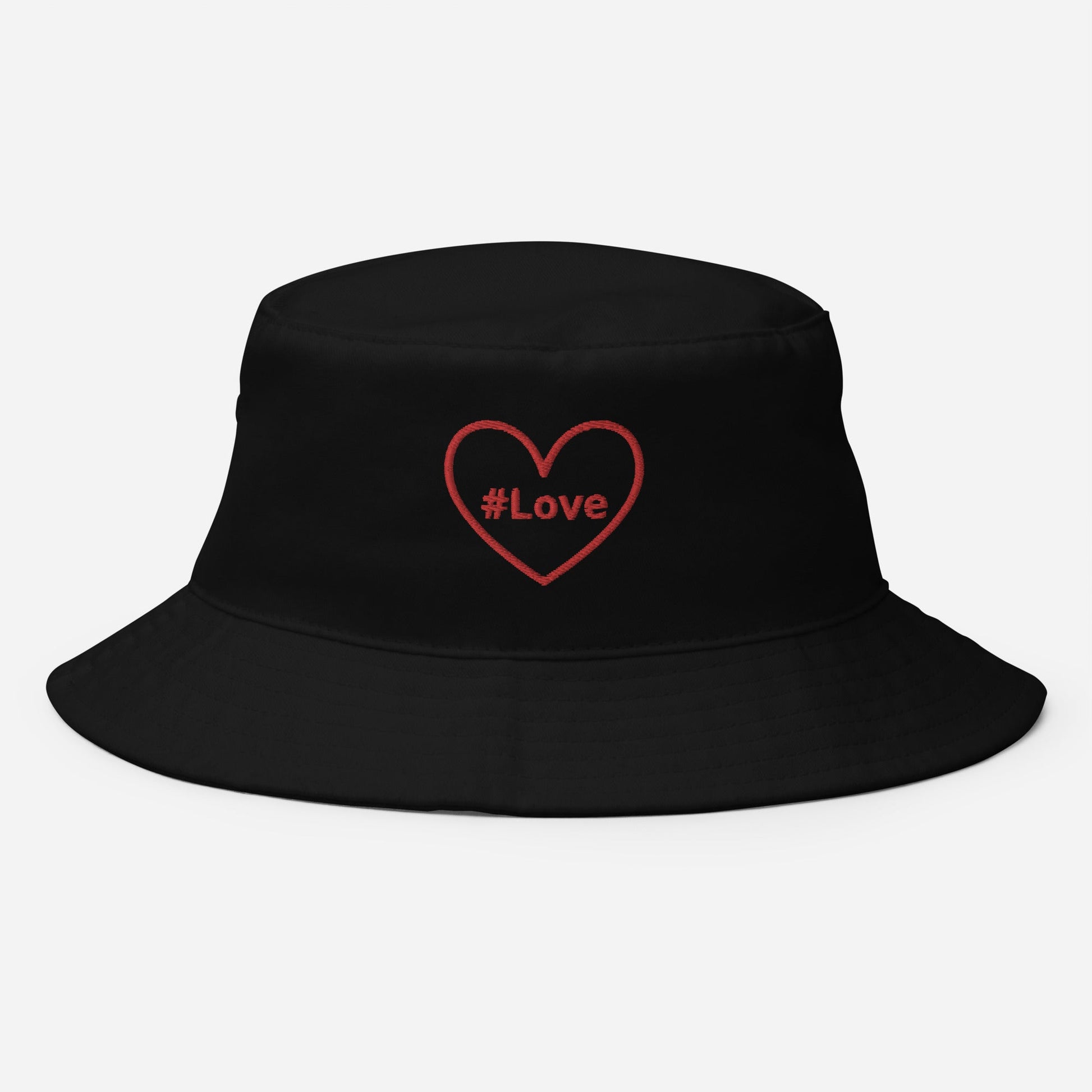 #Love Red Heart Bucket Hat - Hats - Discovery Co.