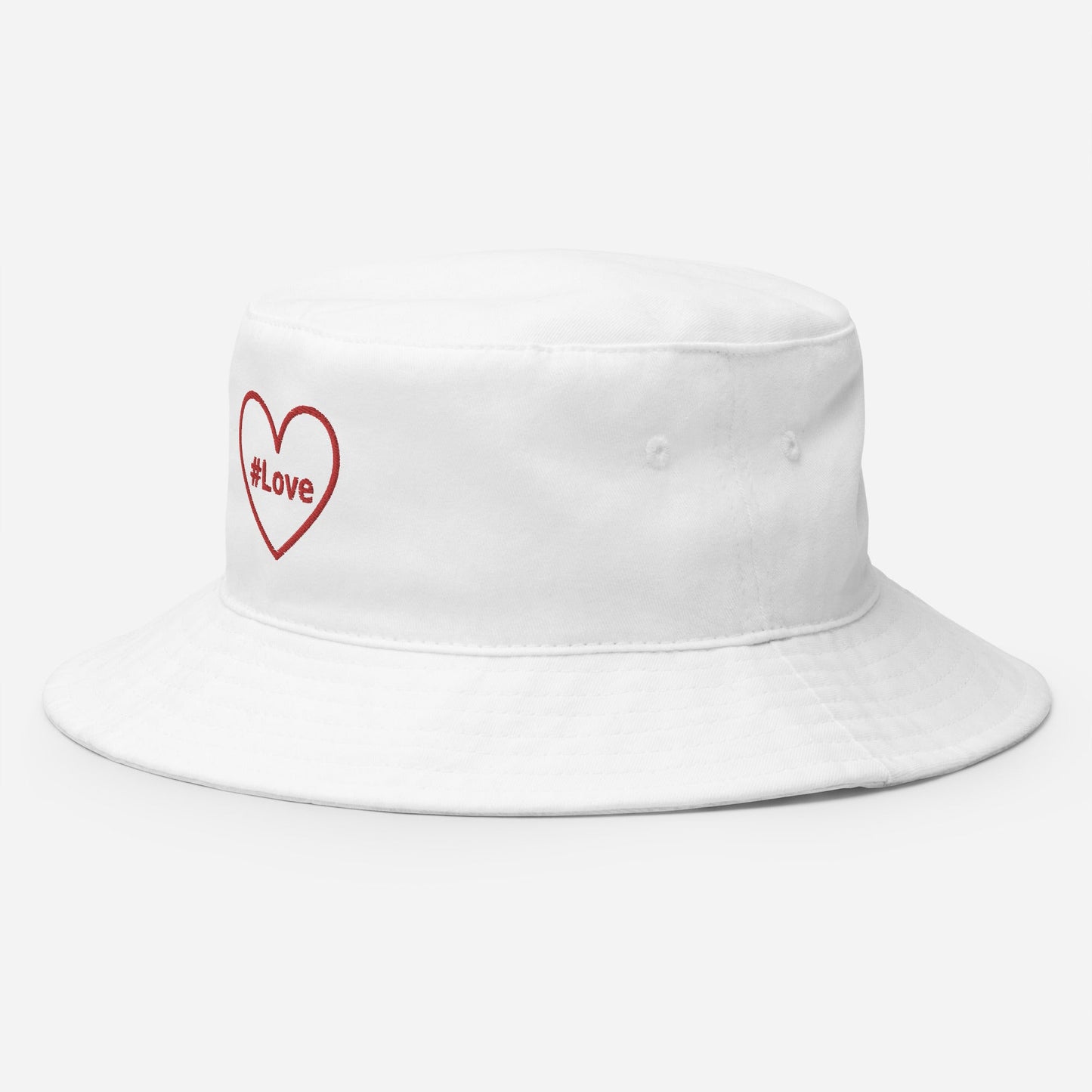 #Love Red Heart Bucket Hat - Hats - Discovery Co.