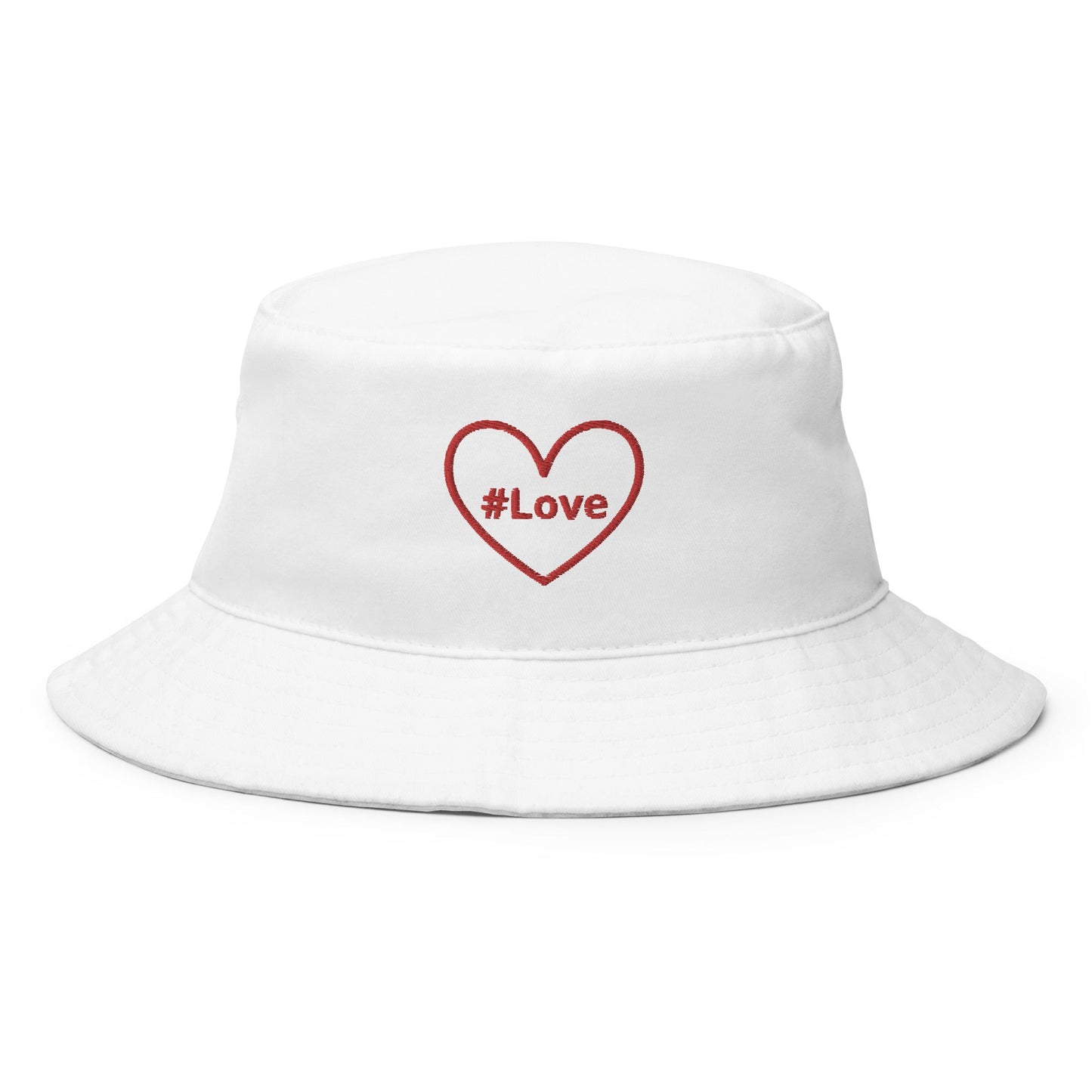 #Love Red Heart Bucket Hat - Hats - Discovery Co.