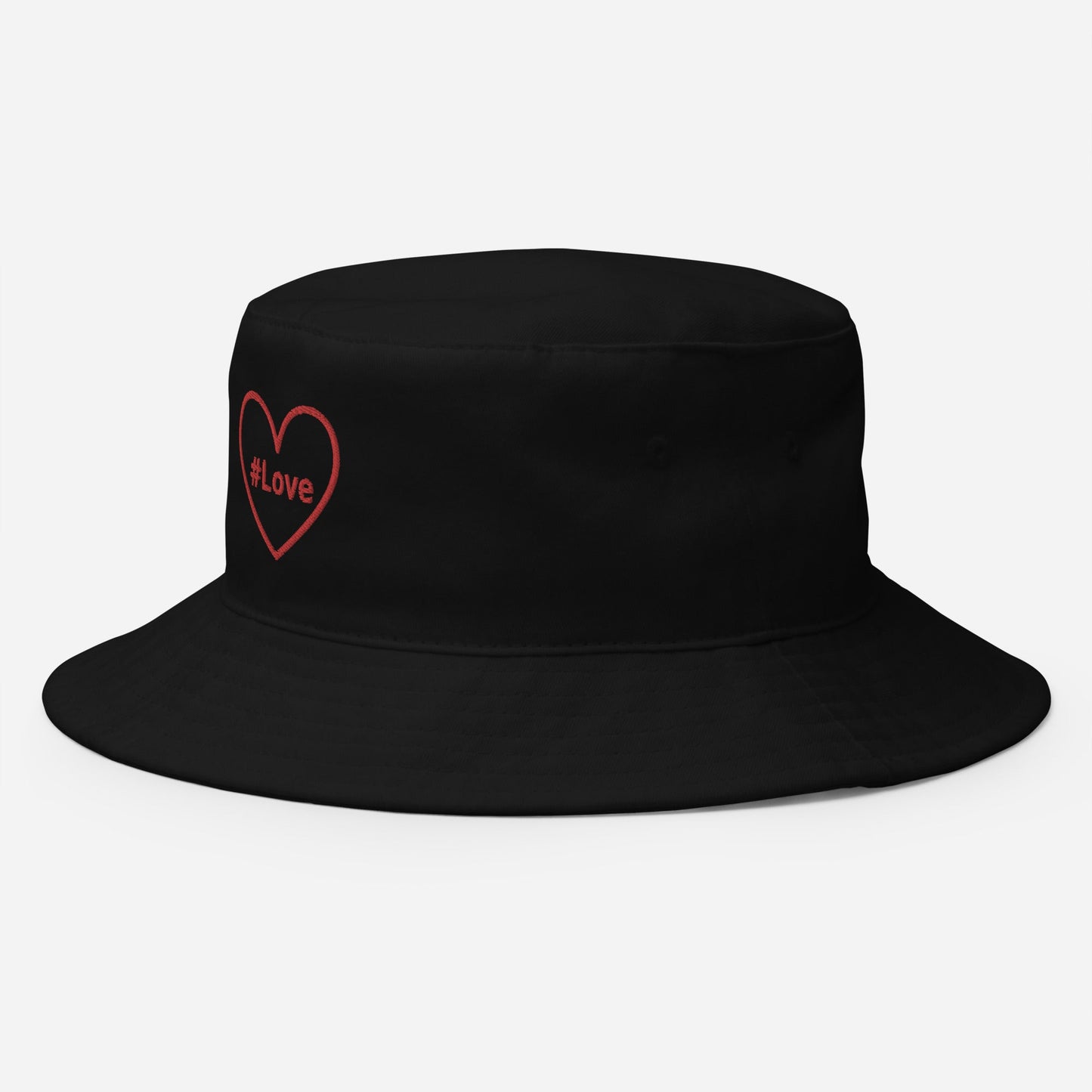 #Love Red Heart Bucket Hat - Hats - Discovery Co.