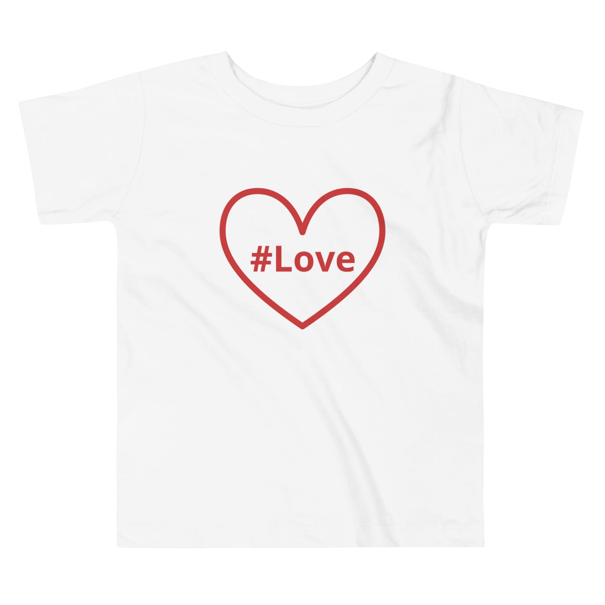 #Love Red Heart Toddler Short Sleeve Tee - Baby & Toddler Apparel - Discovery Co.