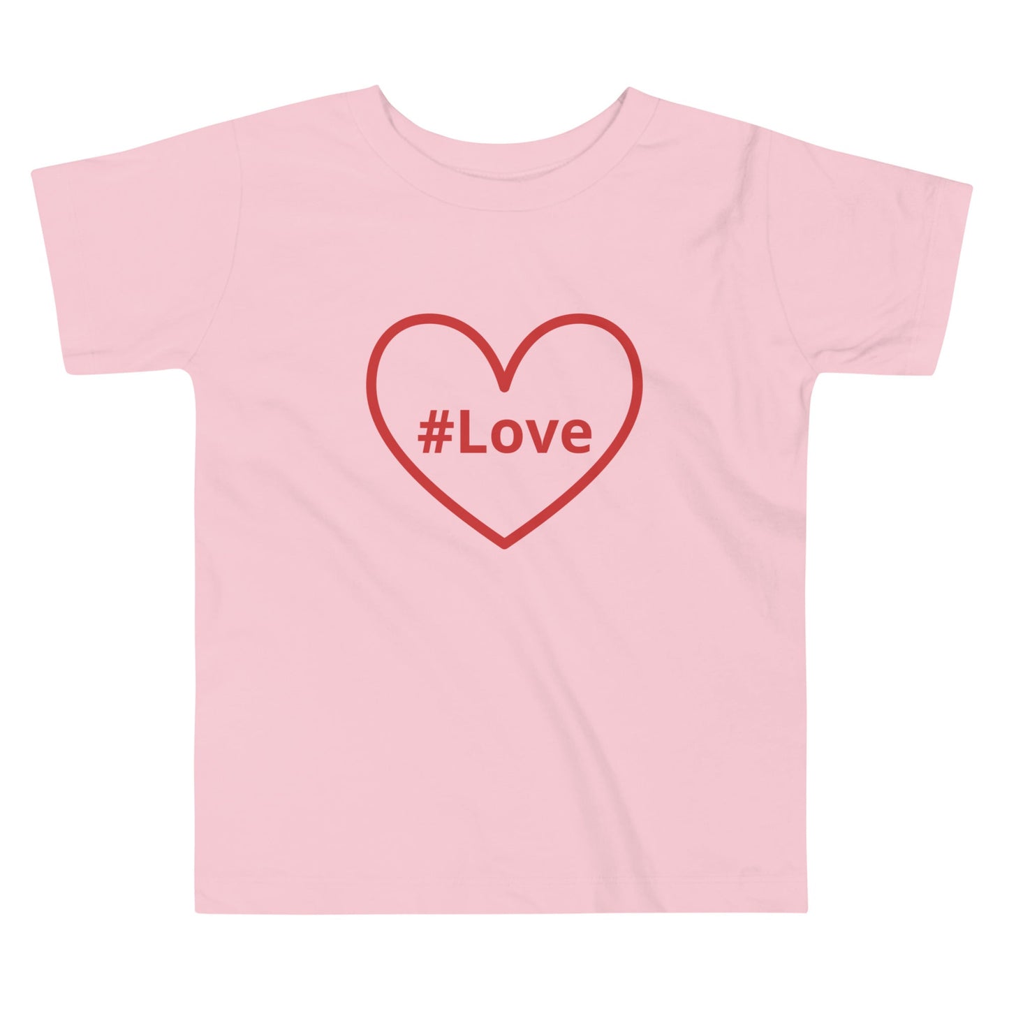 #Love Red Heart Toddler Short Sleeve Tee - Baby & Toddler Apparel - Discovery Co.