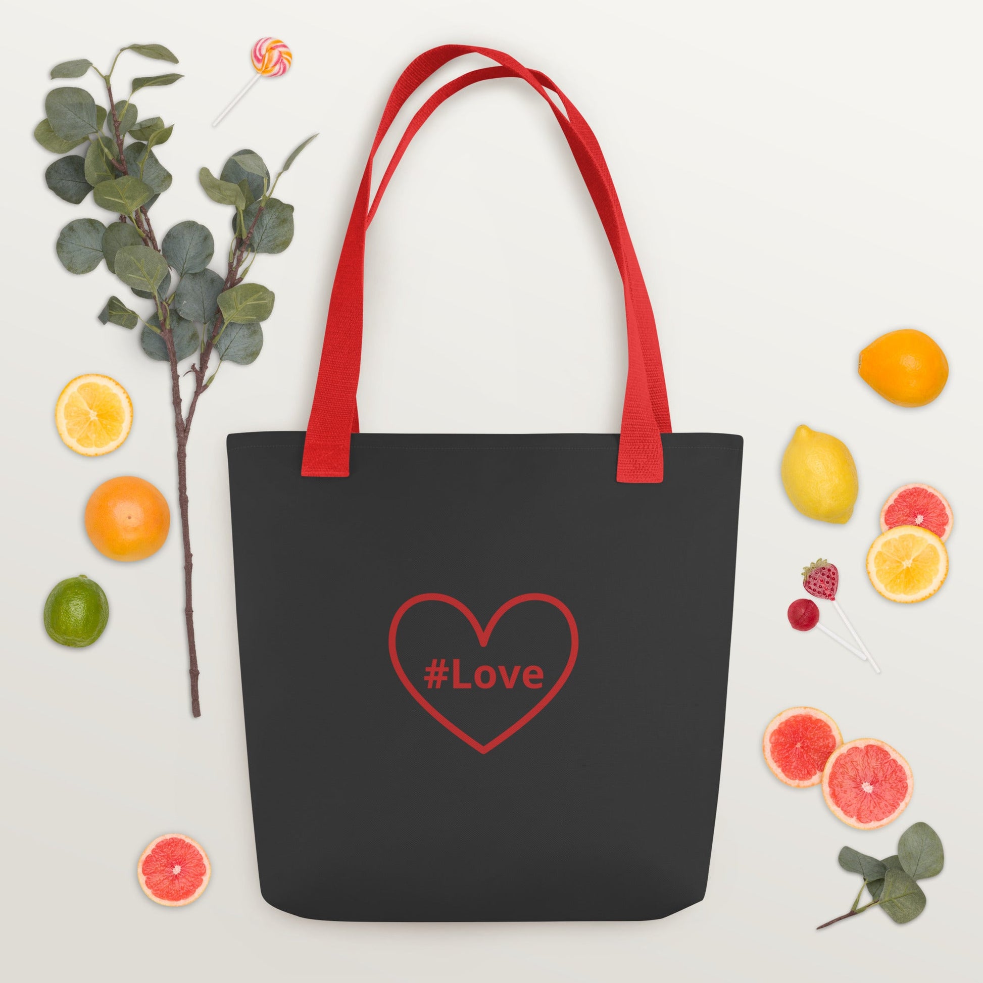 #Love Red Heart Tote Bag - Tote Bags - Discovery Co.