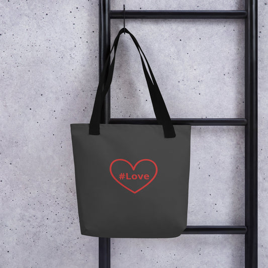 #Love Red Heart Tote Bag - Tote Bags - Discovery Co.