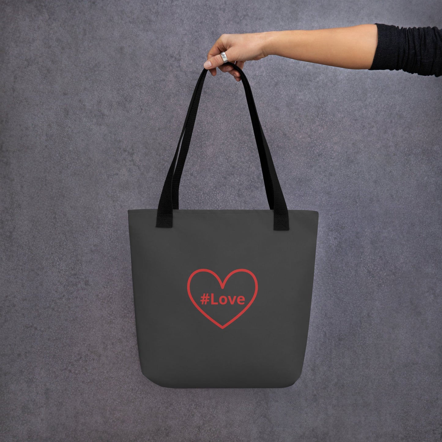 #Love Red Heart Tote Bag - Tote Bags - Discovery Co.