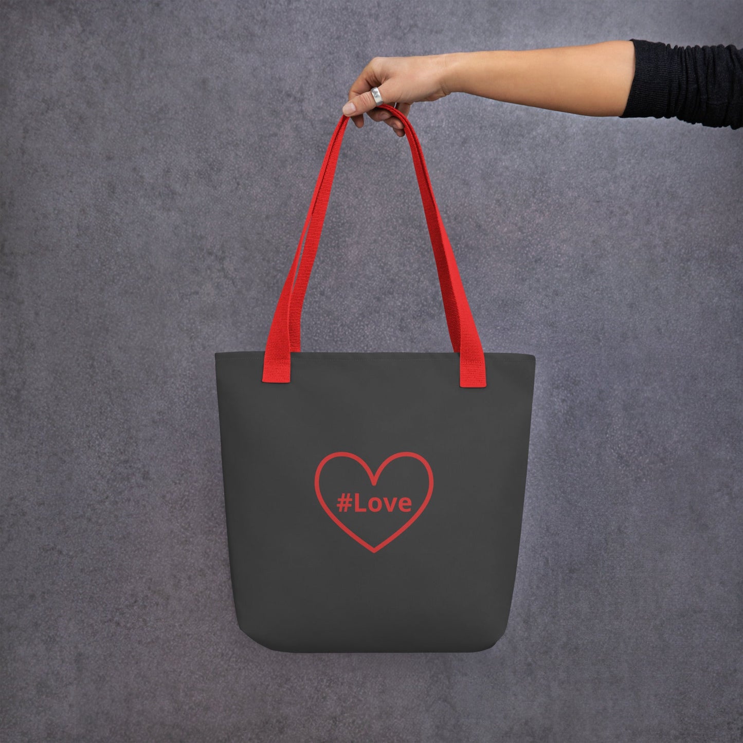 #Love Red Heart Tote Bag - Tote Bags - Discovery Co.