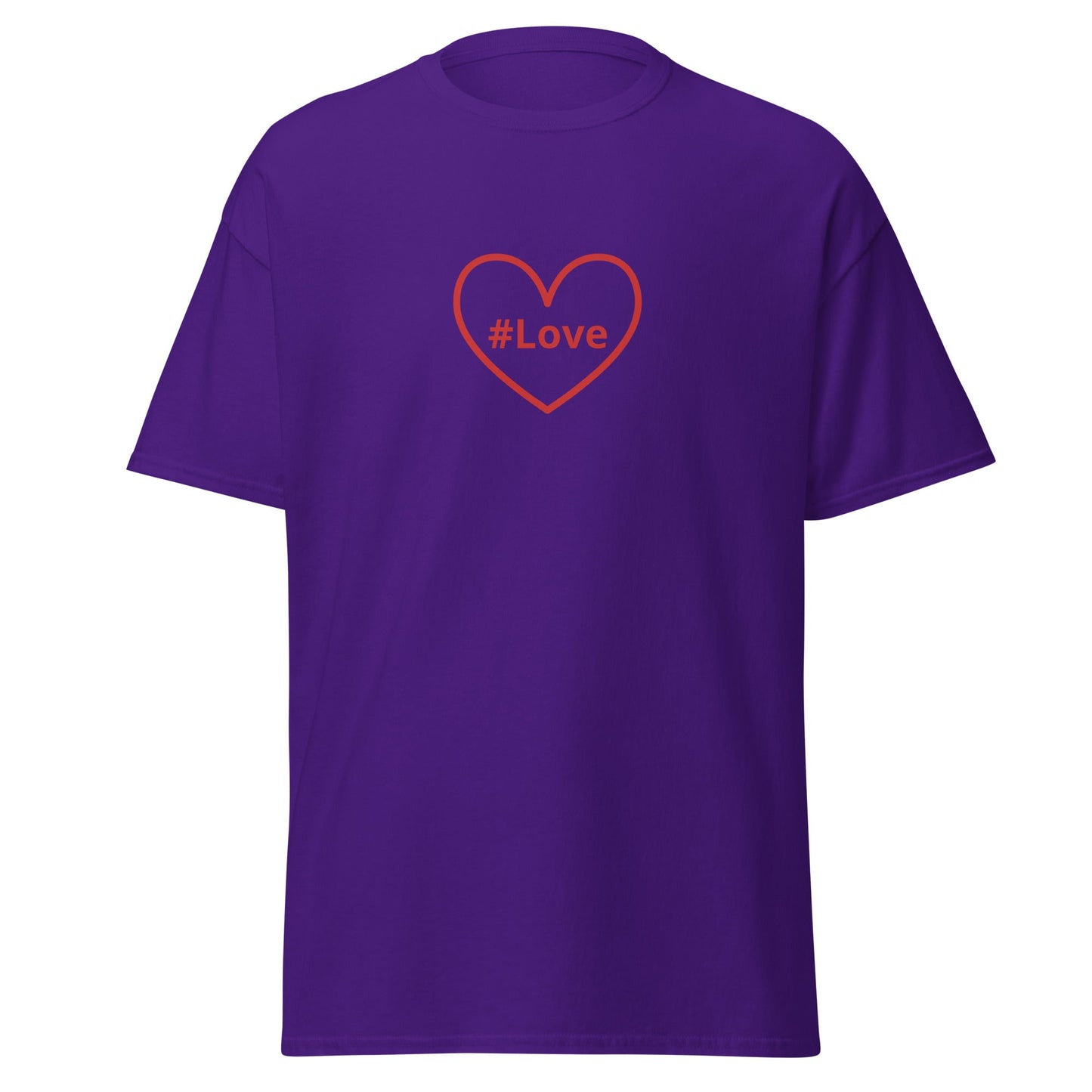 #Love Red Heart Unisex Classic Tee - Women's Shirts - Discovery Co.