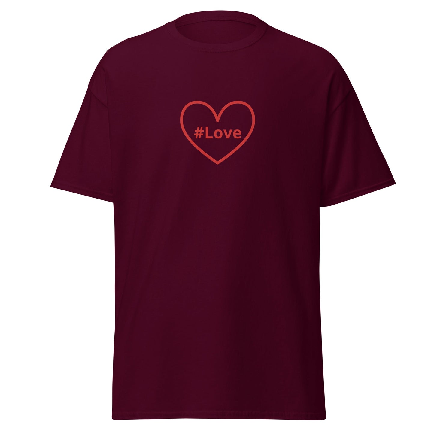 #Love Red Heart Unisex Classic Tee - Women's Shirts - Discovery Co.