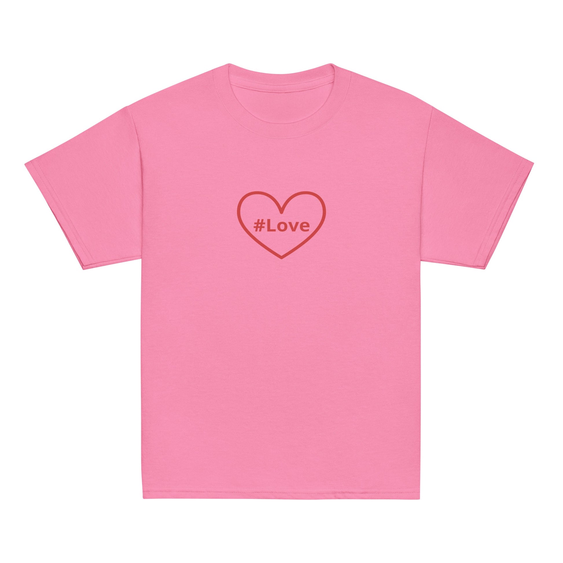 #Love Red Heart Youth Classic Tee - Kid's & Youth Apparel - Discovery Co.