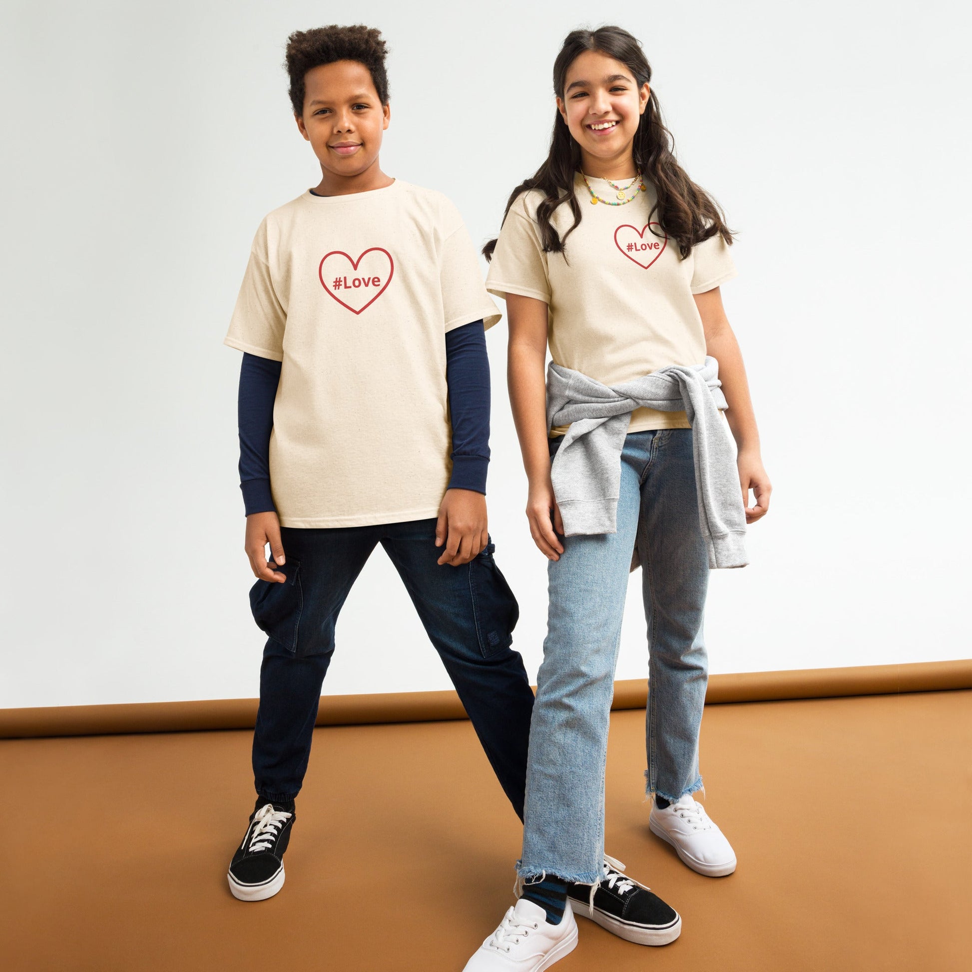 #Love Red Heart Youth Classic Tee - Kid's & Youth Apparel - Discovery Co.