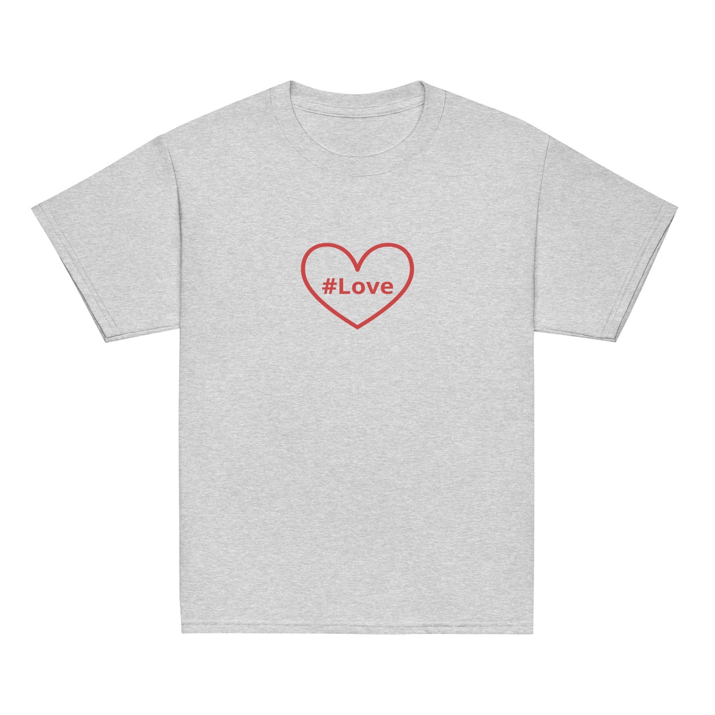 #Love Red Heart Youth Classic Tee - Kid's & Youth Apparel - Discovery Co.