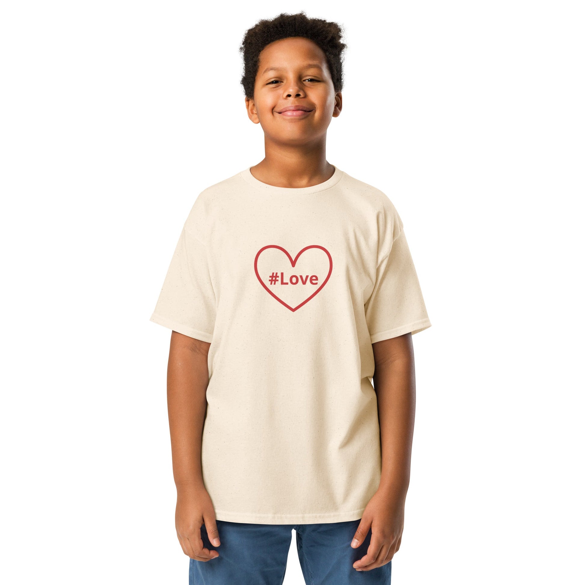 #Love Red Heart Youth Classic Tee - Kid's & Youth Apparel - Discovery Co.