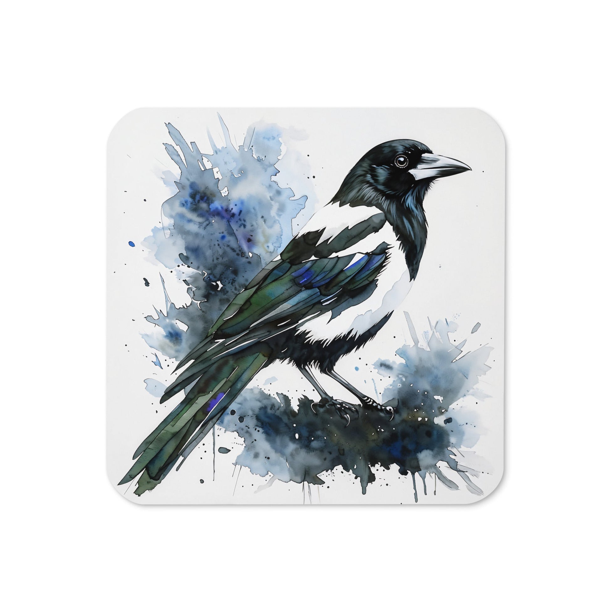 Magpie Cork - Back Coaster - Coasters - Discovery Co.