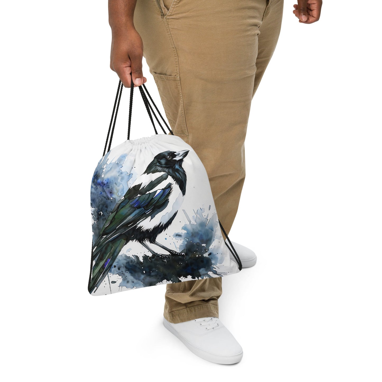 Magpie Drawstring Bag - Drawstring Bag - Discovery Co.