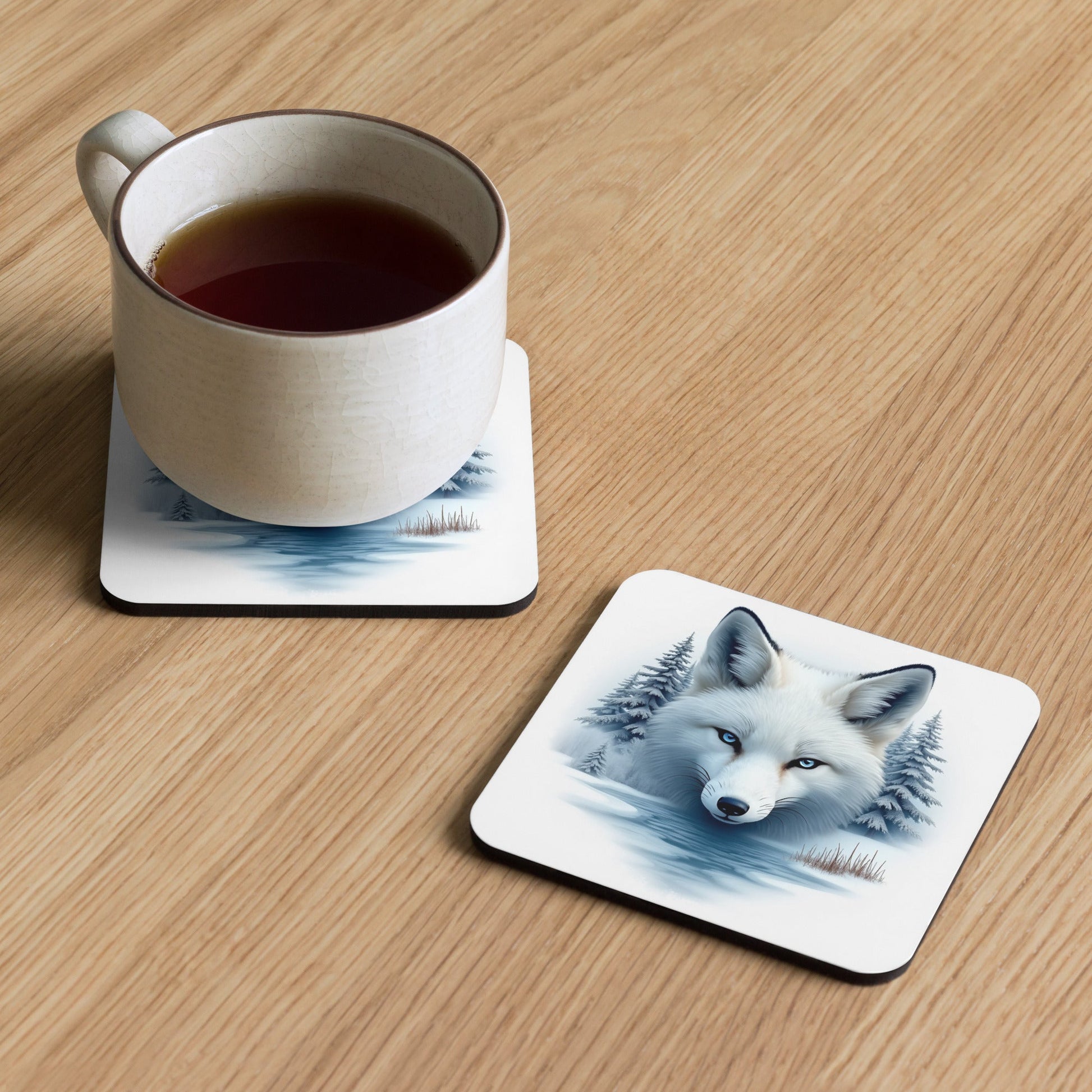 Majestic Fox Cork - Back Coaster - Coasters - Discovery Co.