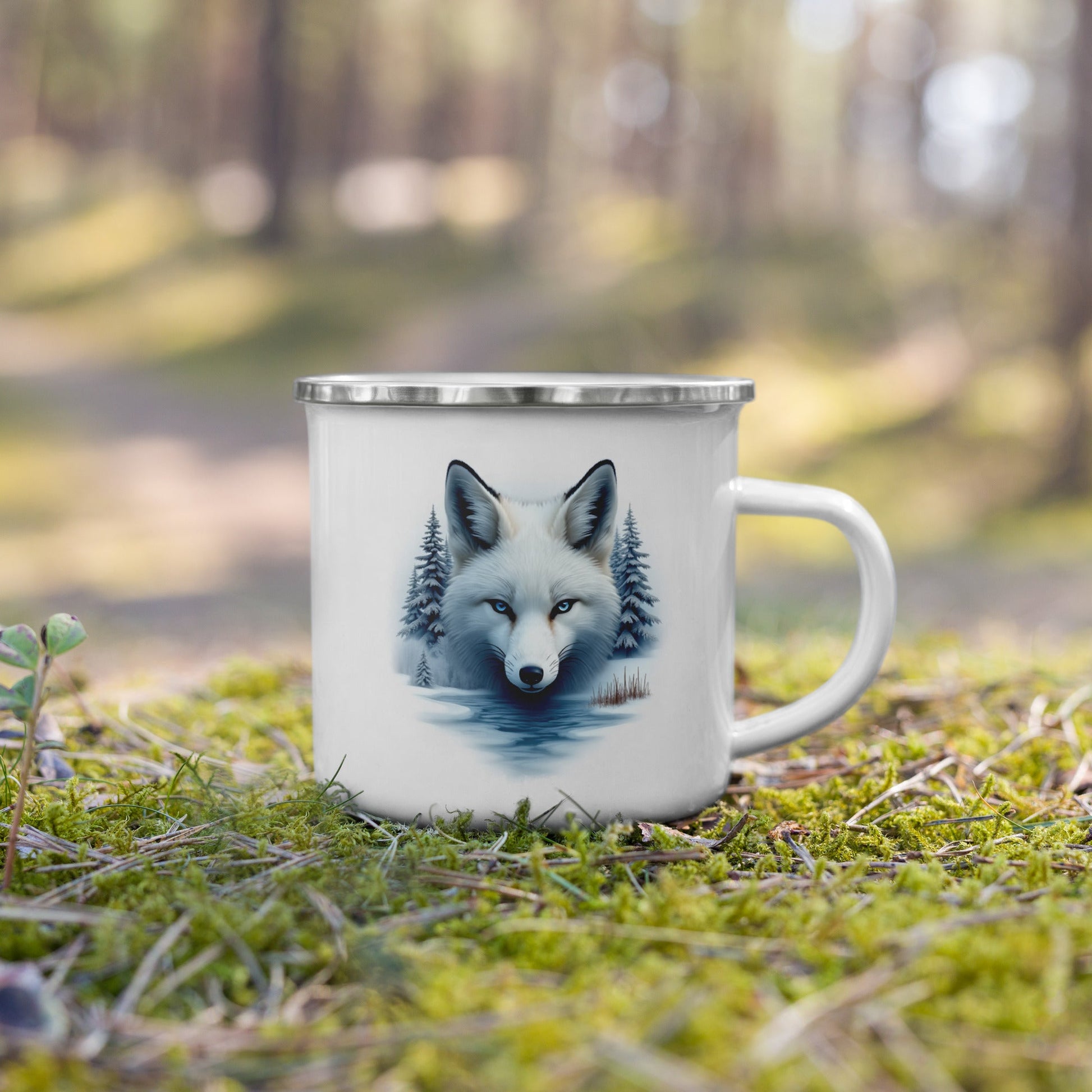 Majestic Fox Enamel Mug - Mugs - Discovery Co.