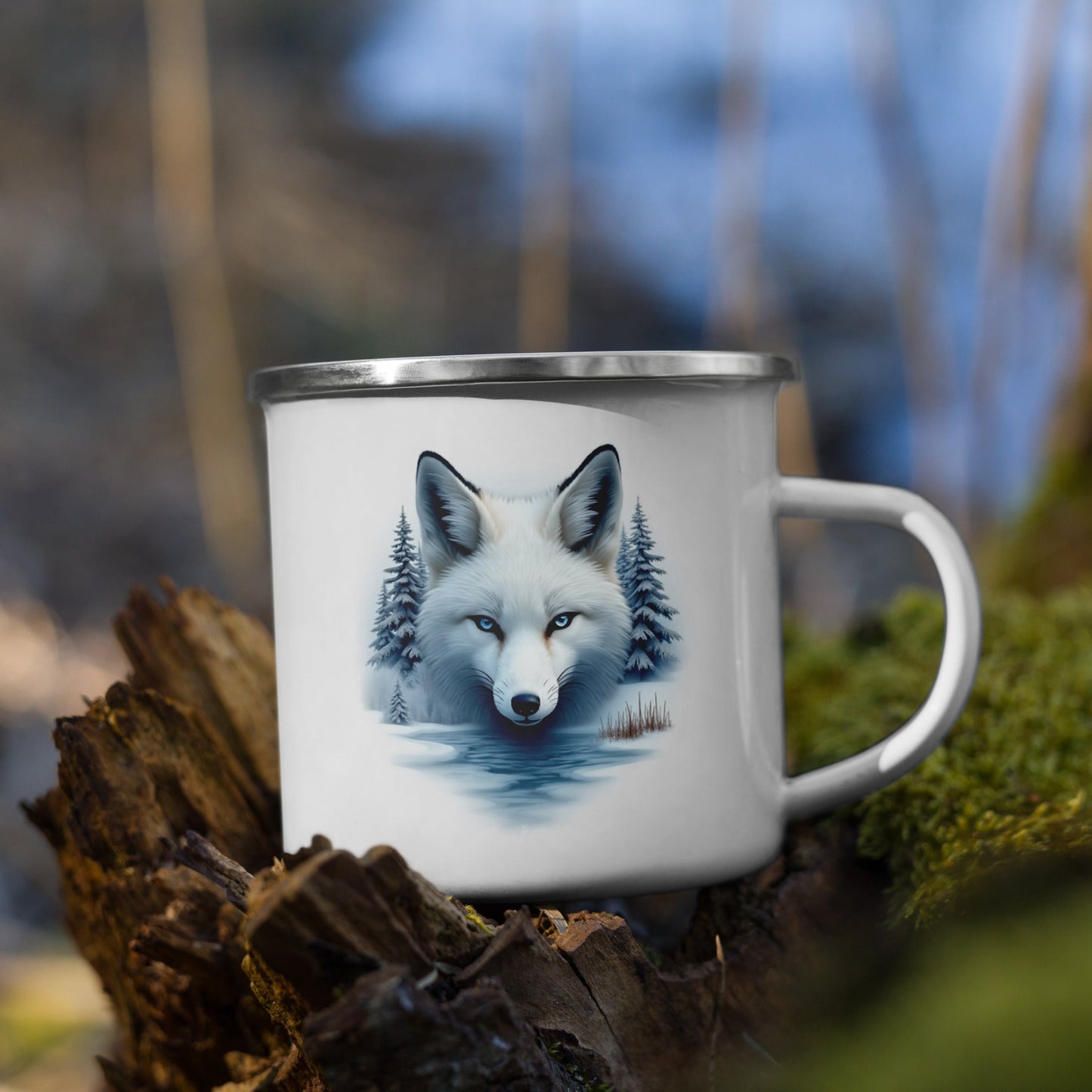 Majestic Fox Enamel Mug - Mugs - Discovery Co.