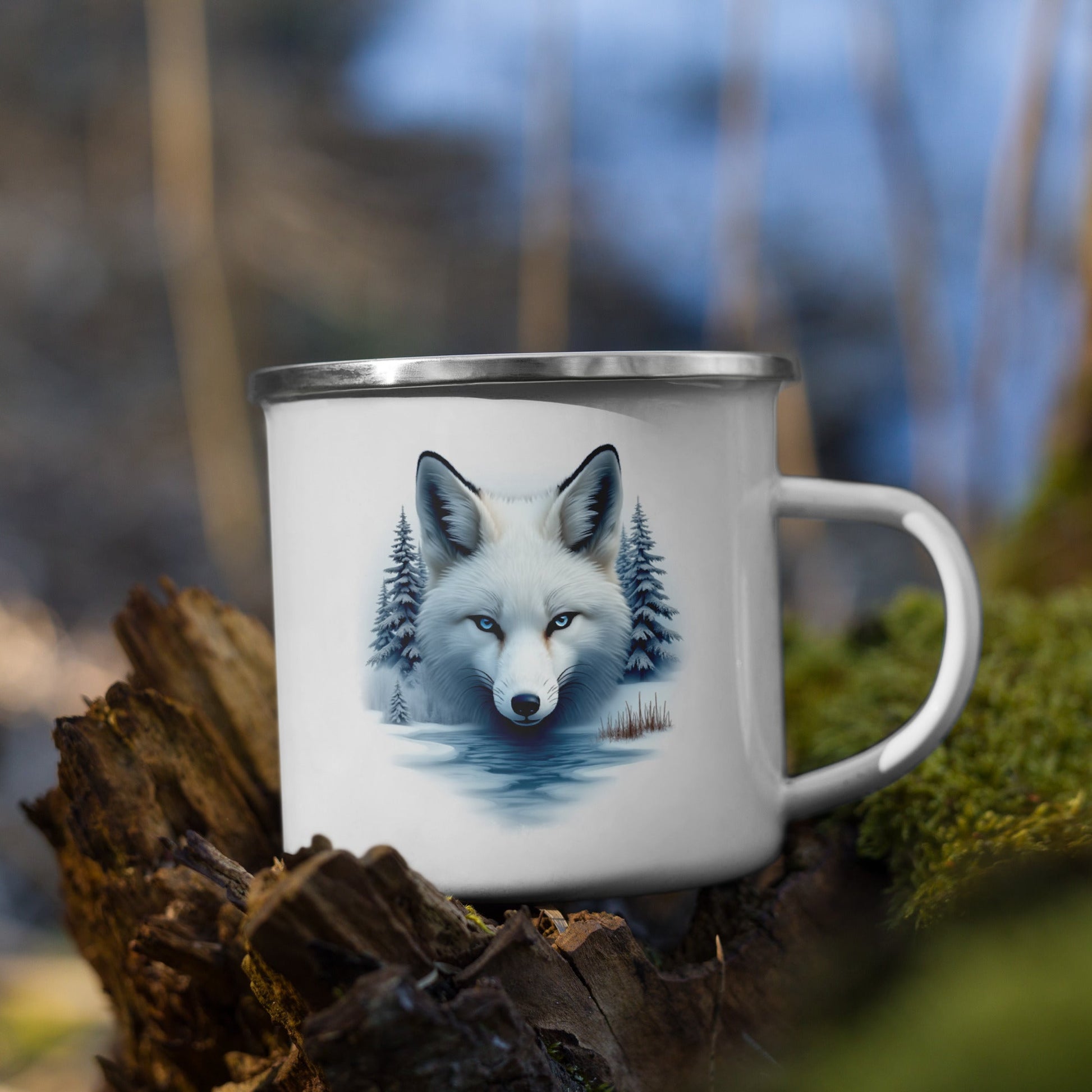 Majestic Fox Enamel Mug - Mugs - Discovery Co.