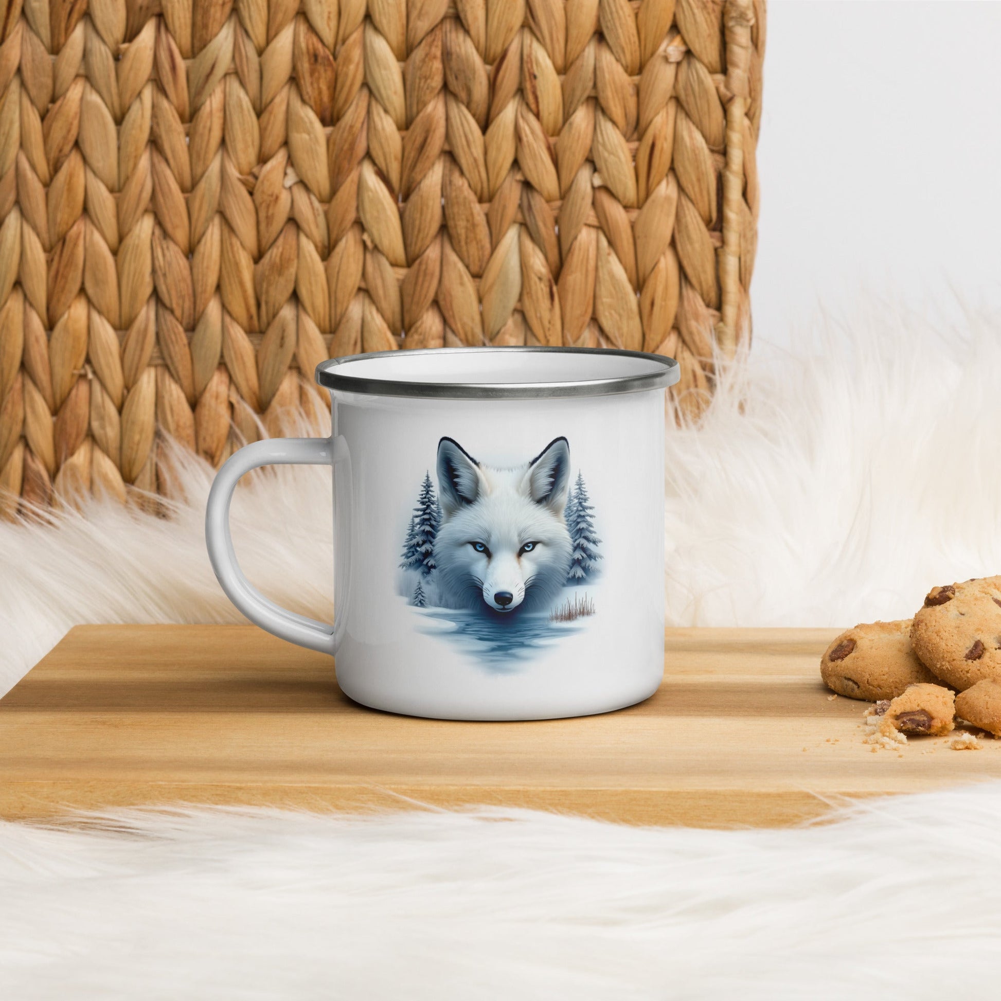 Majestic Fox Enamel Mug - Mugs - Discovery Co.