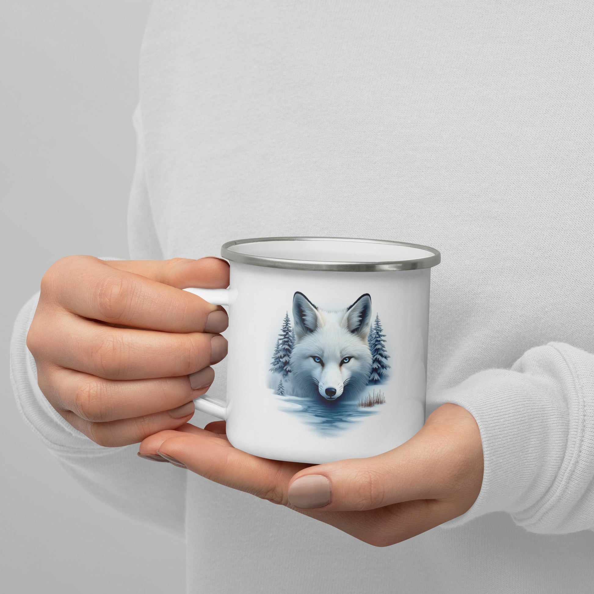 Majestic Fox Enamel Mug - Mugs - Discovery Co.