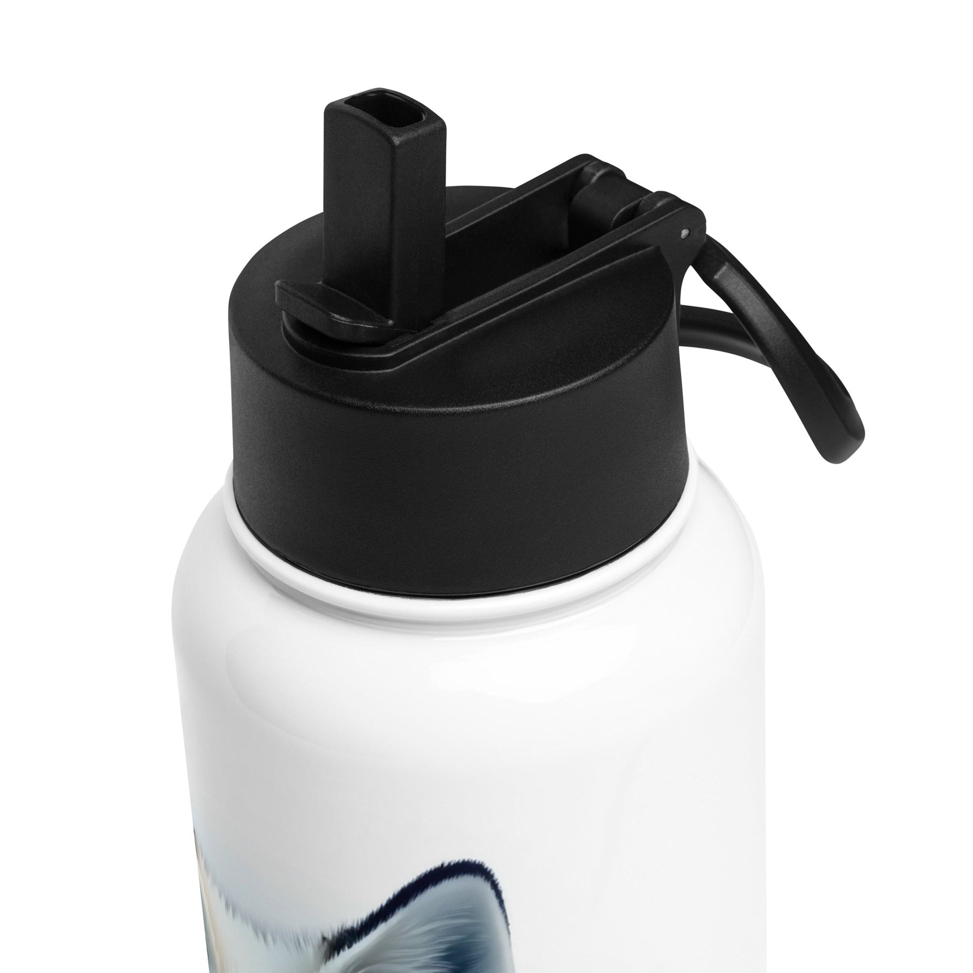 Majestic Fox Stainless Steel Water Bottle With Straw Lid - Stainless Steel Water Bottle With Straw Lid - Discovery Co.