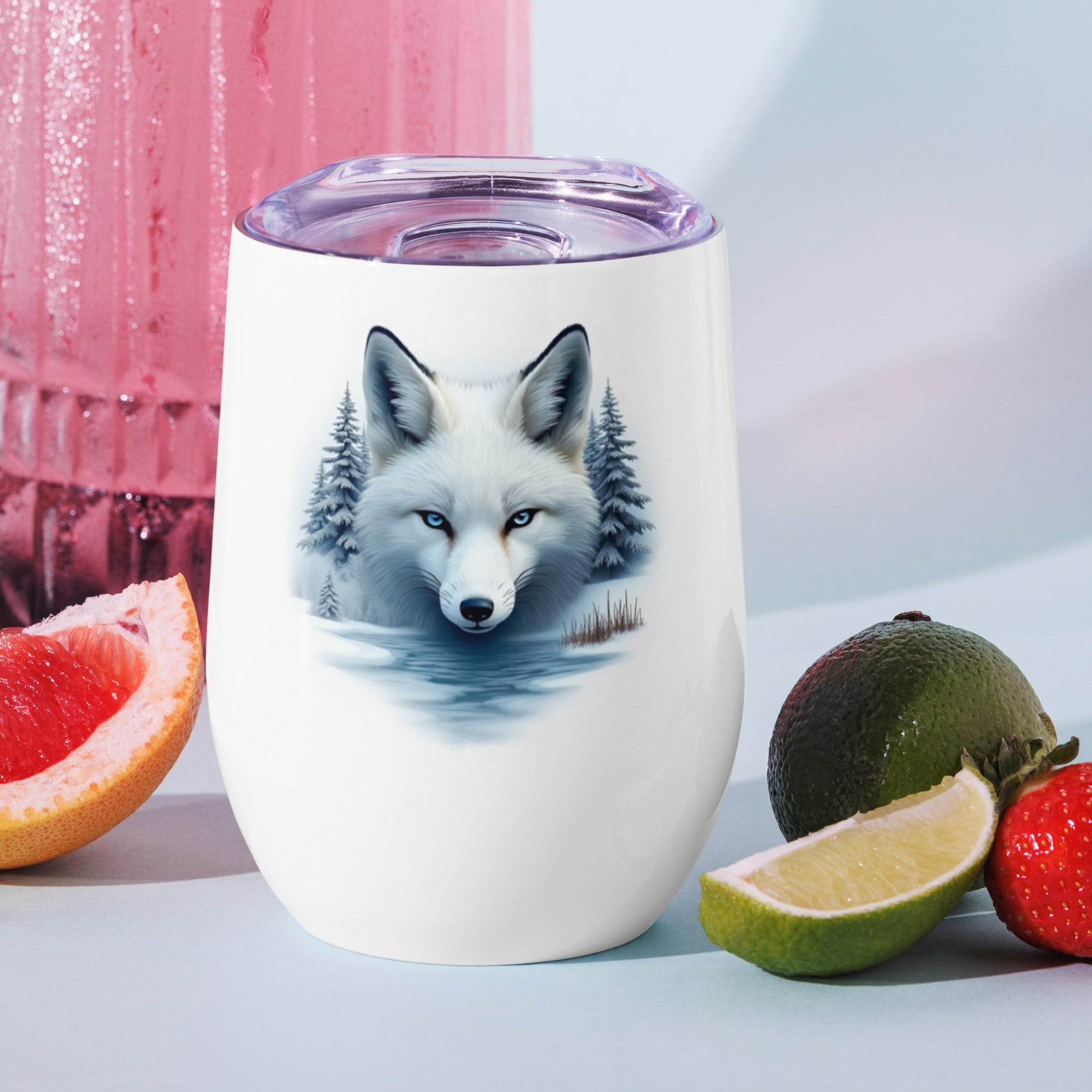 Majestic Fox Stainless Steel Wine Tumbler - Steel Tumbler - Discovery Co.