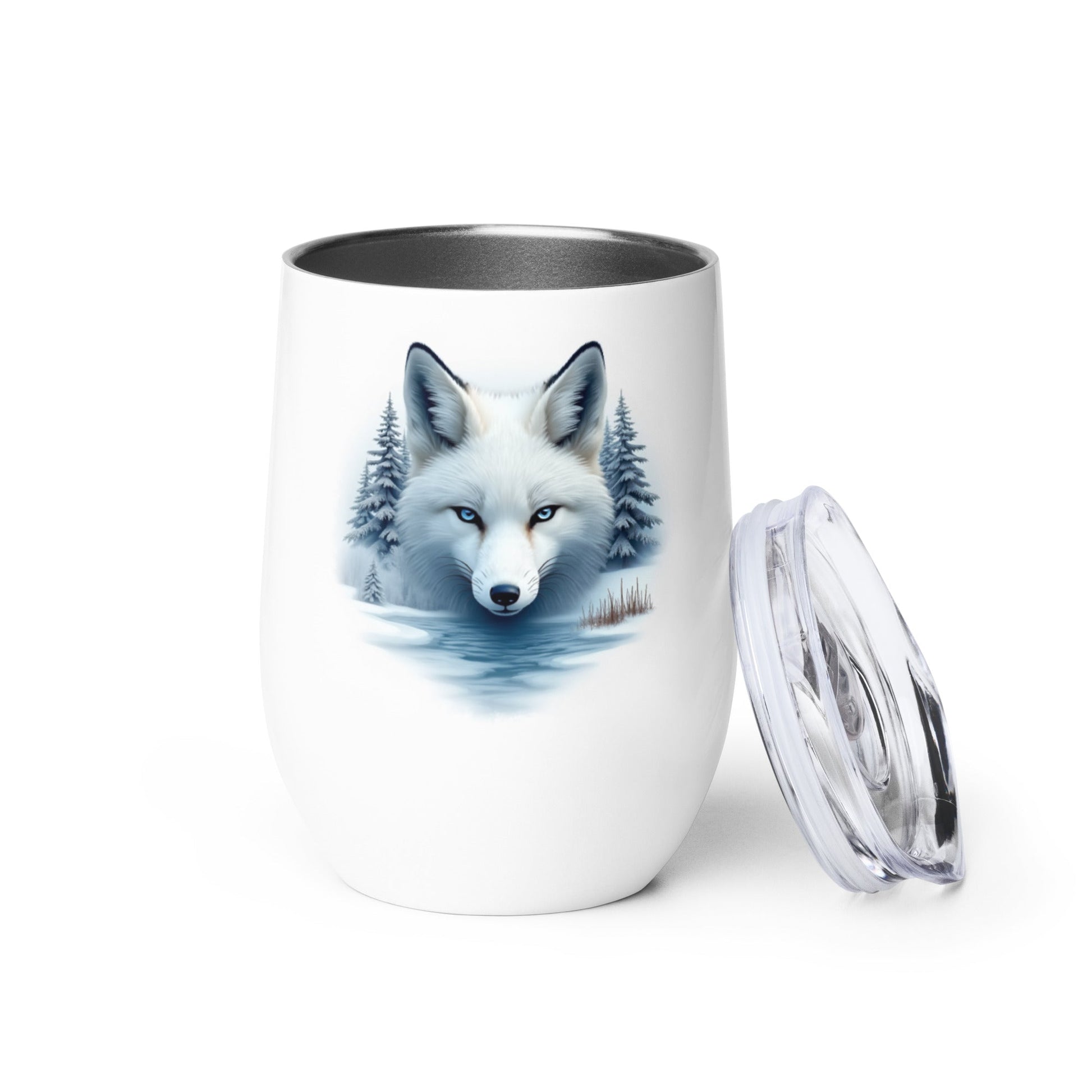 Majestic Fox Stainless Steel Wine Tumbler - Steel Tumbler - Discovery Co.