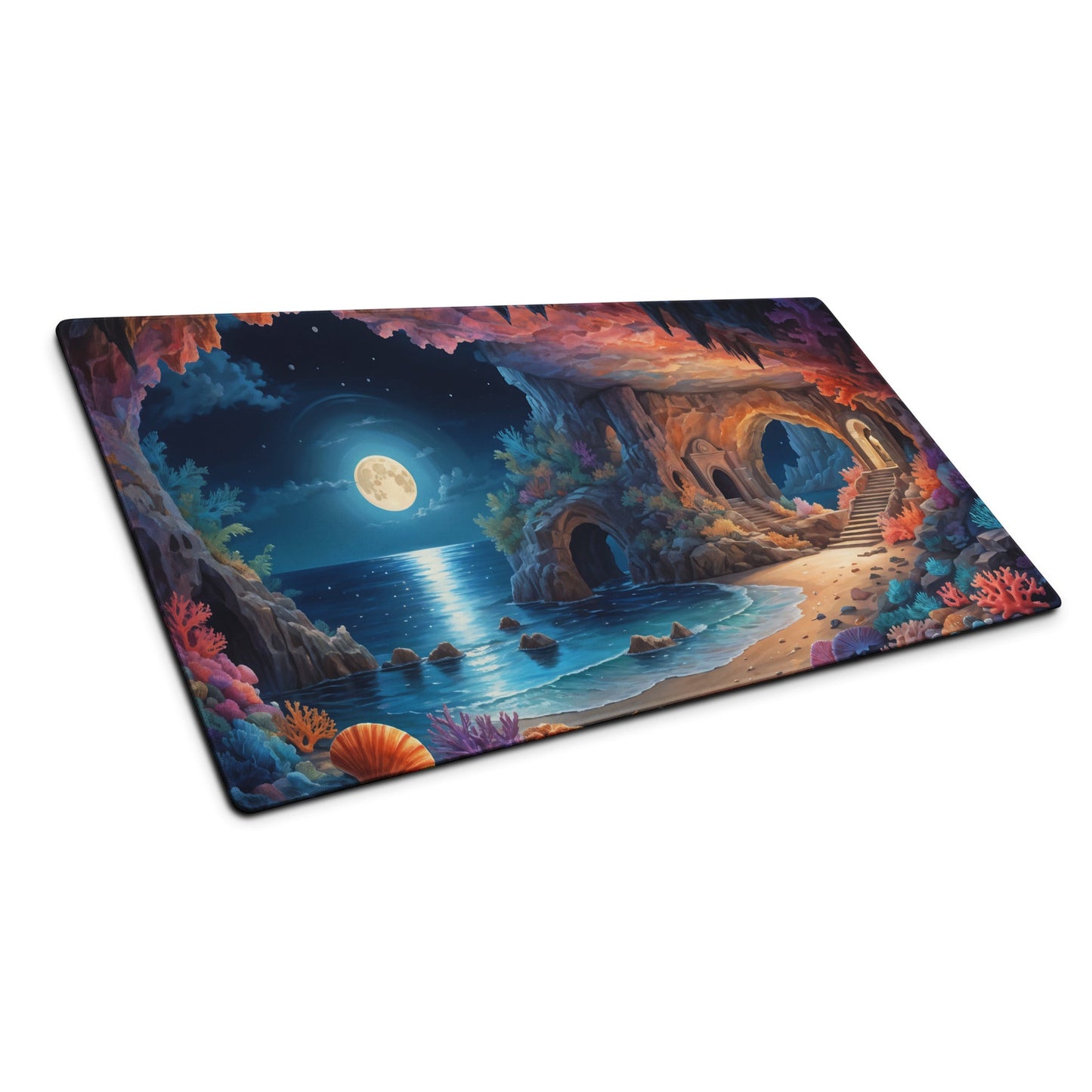 Majestic Moonlit Beach Gaming Mouse Pad - Mouse Pads - Discovery Co.