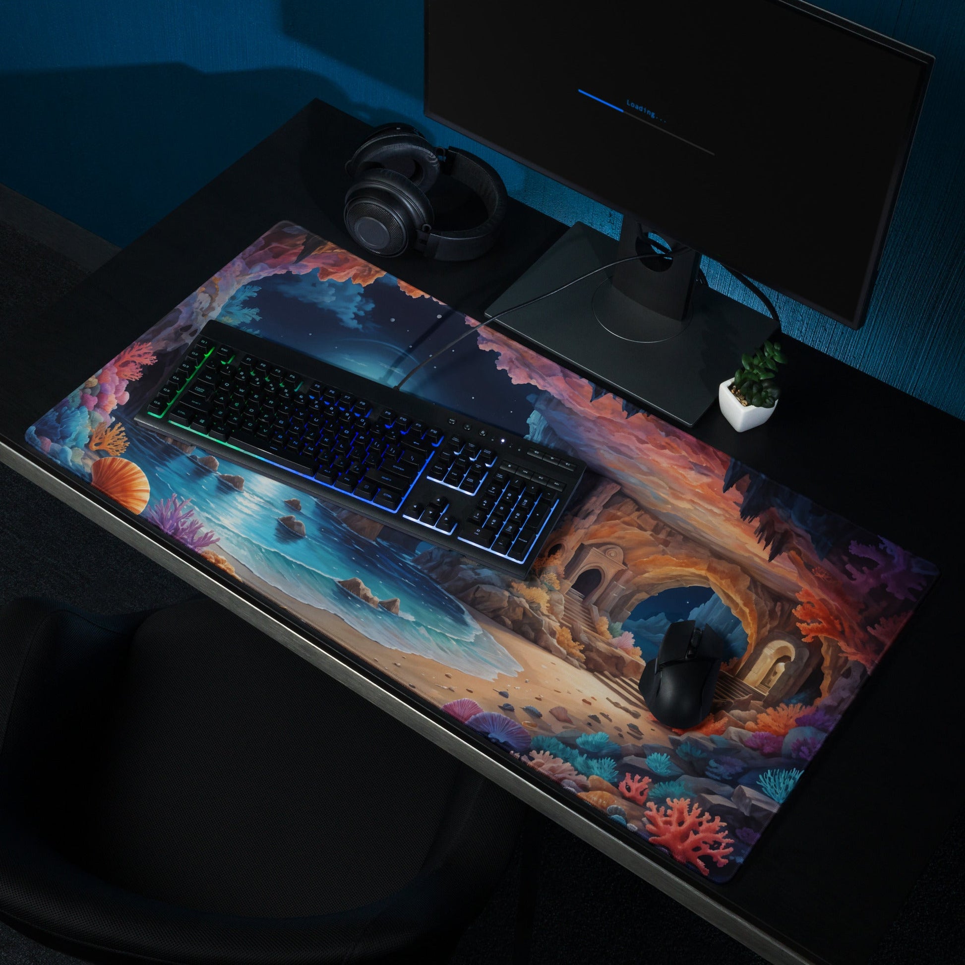 Majestic Moonlit Beach Gaming Mouse Pad - Mouse Pads - Discovery Co.