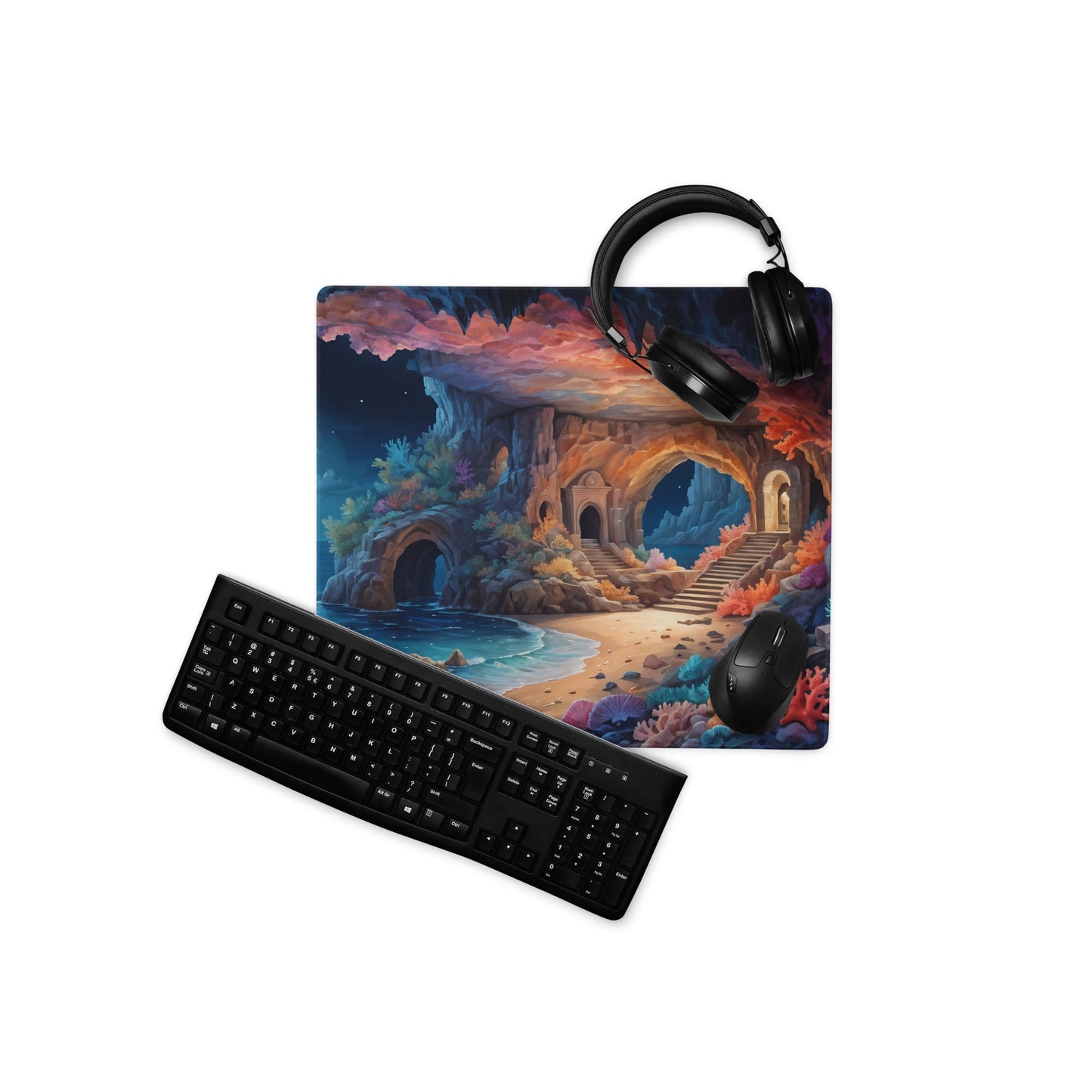 Majestic Moonlit Beach Gaming Mouse Pad - Mouse Pads - Discovery Co.