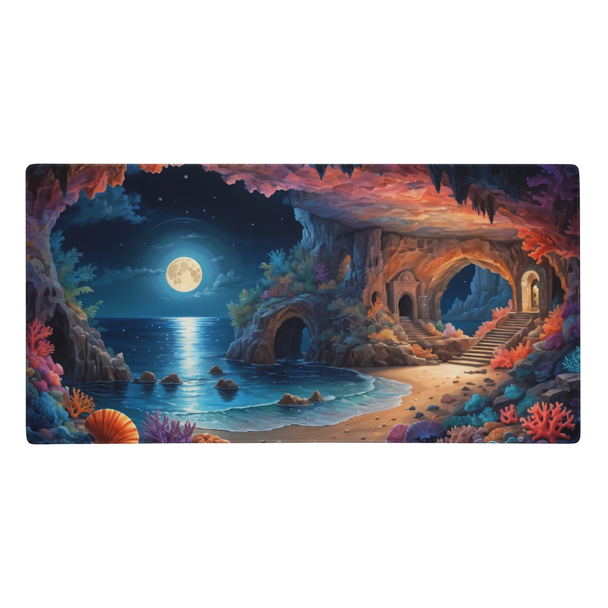 Majestic Moonlit Beach Gaming Mouse Pad - Mouse Pads - Discovery Co.