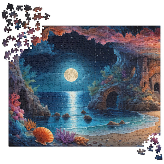 Majestic Moonlit Beach Jigsaw Puzzle - Puzzle - Discovery Co.